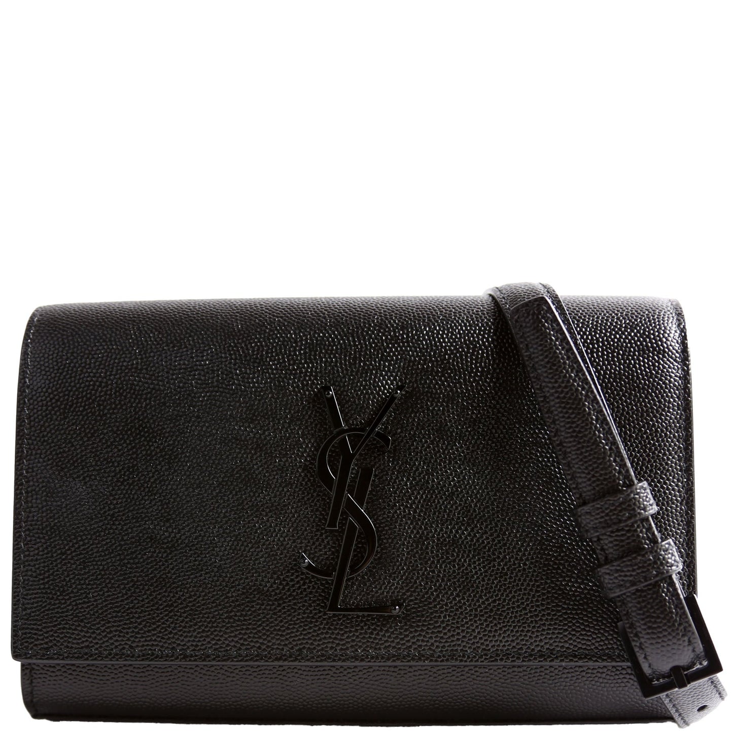 YSL Saint Laurent Kate Belt Grain Bag Black