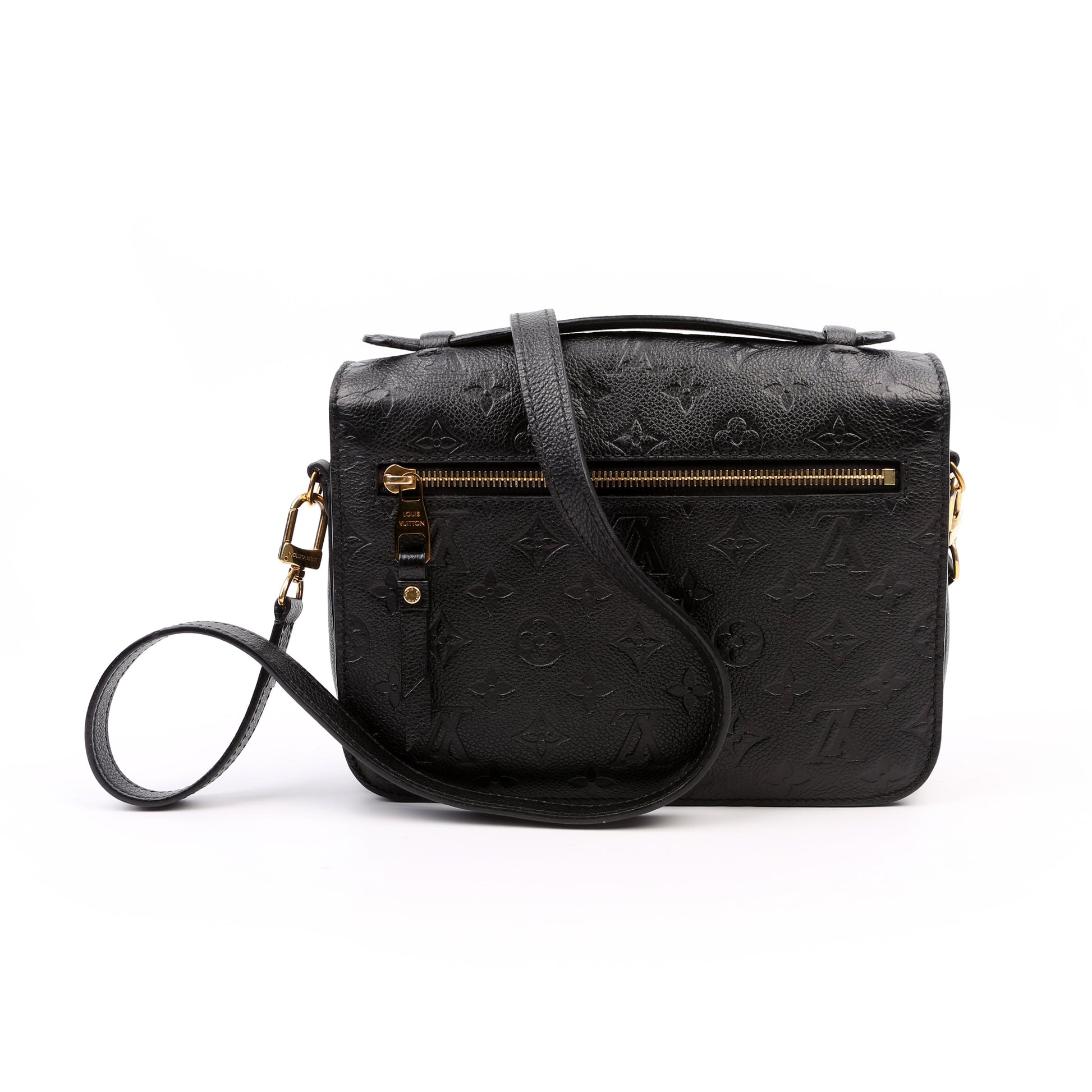 Louis Vuitton Pochette Metis Empreinte Black Clutch Bag