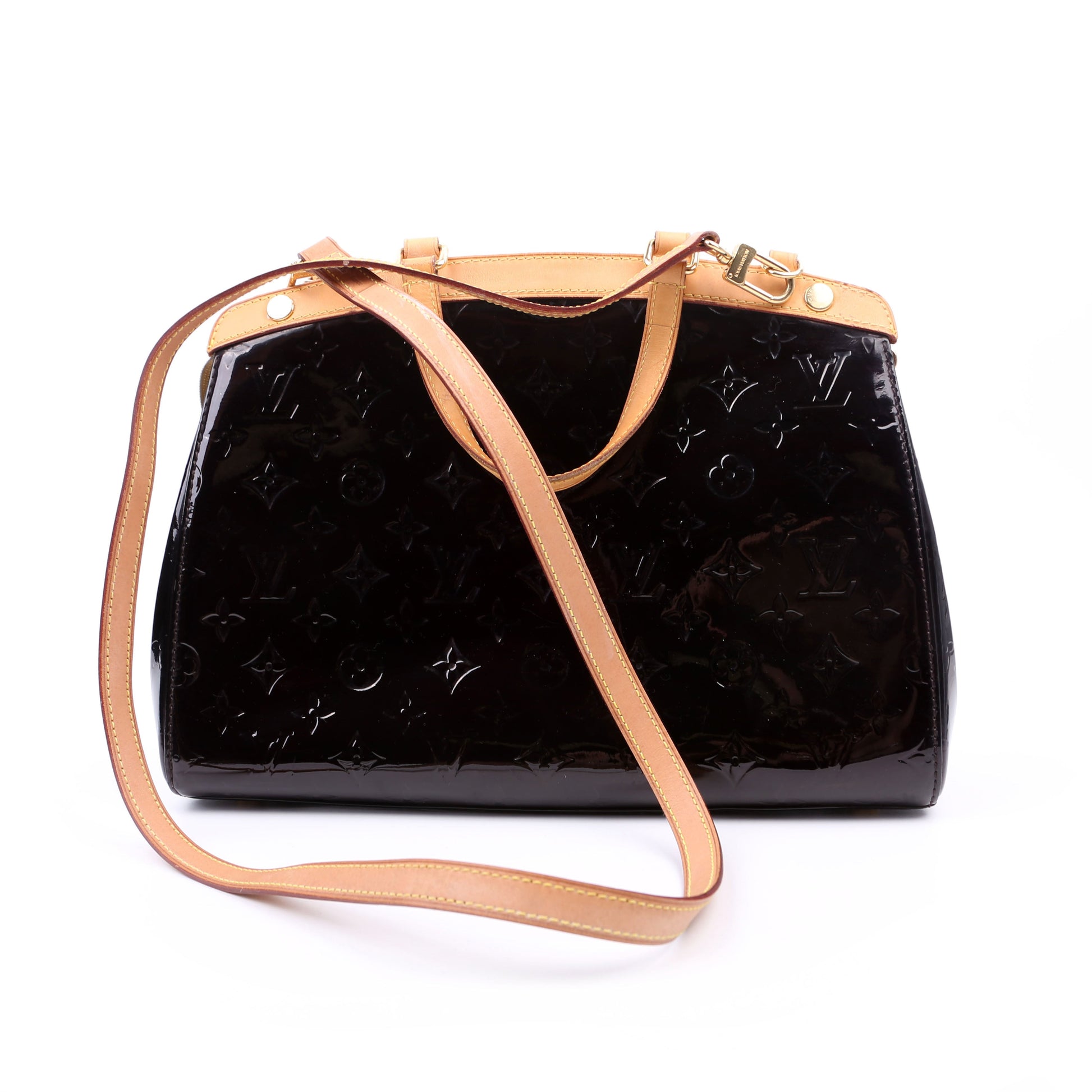 Louis Vuitton Brea MM Vernis Black Handbag