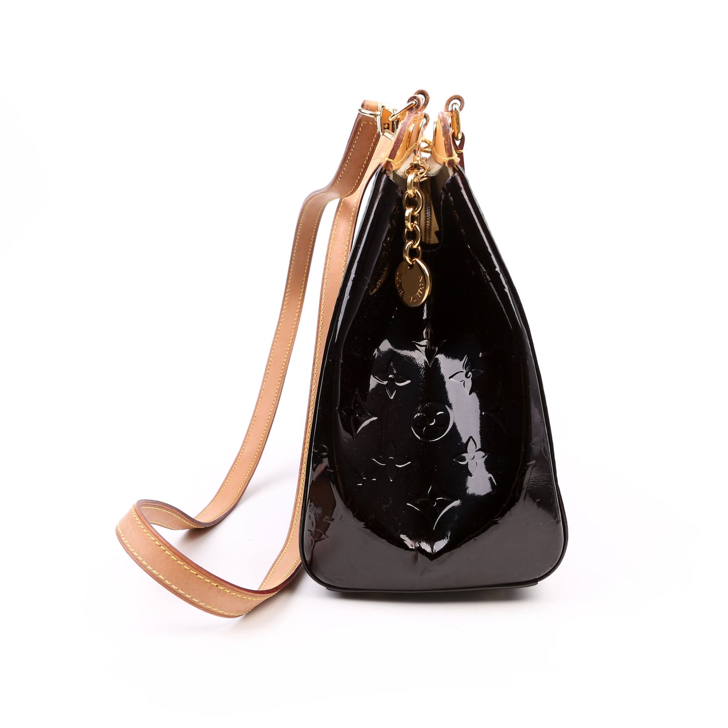 Louis Vuitton Brea MM Vernis Black Handbag