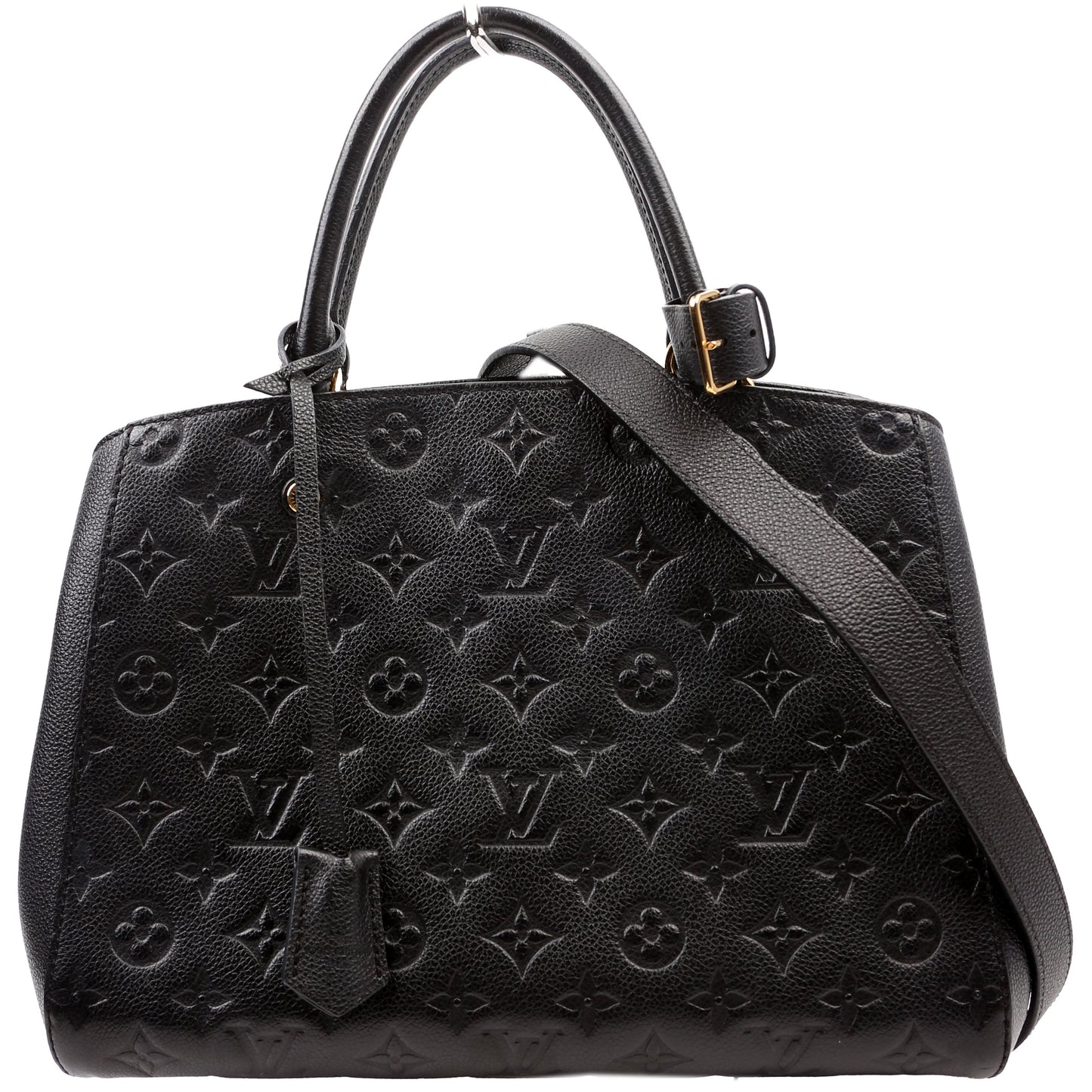Louis Vuitton Montaigne MM Empreinte Black Handbag Black 5
