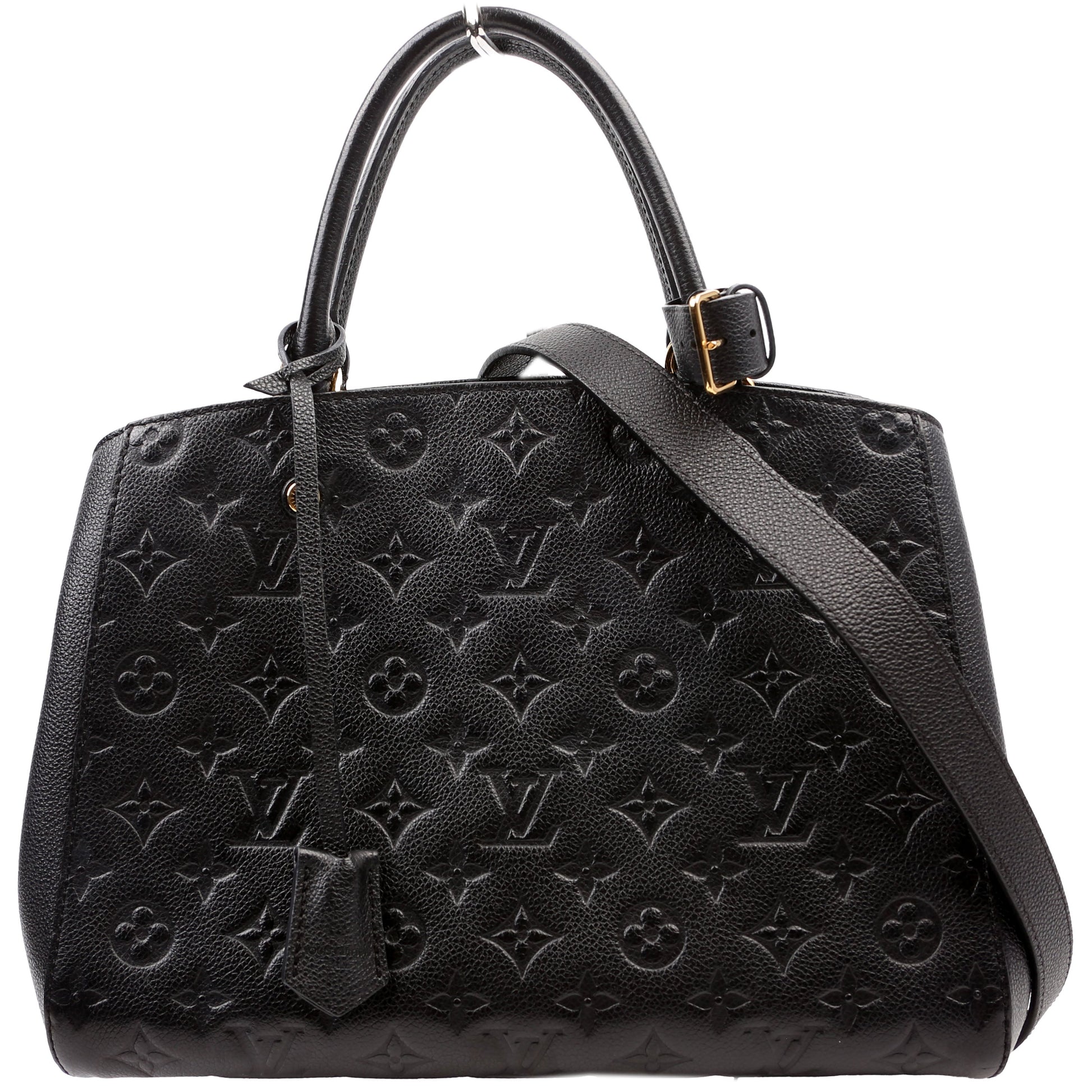 Louis Vuitton Montaigne MM Empreinte Black Handbag Black 5