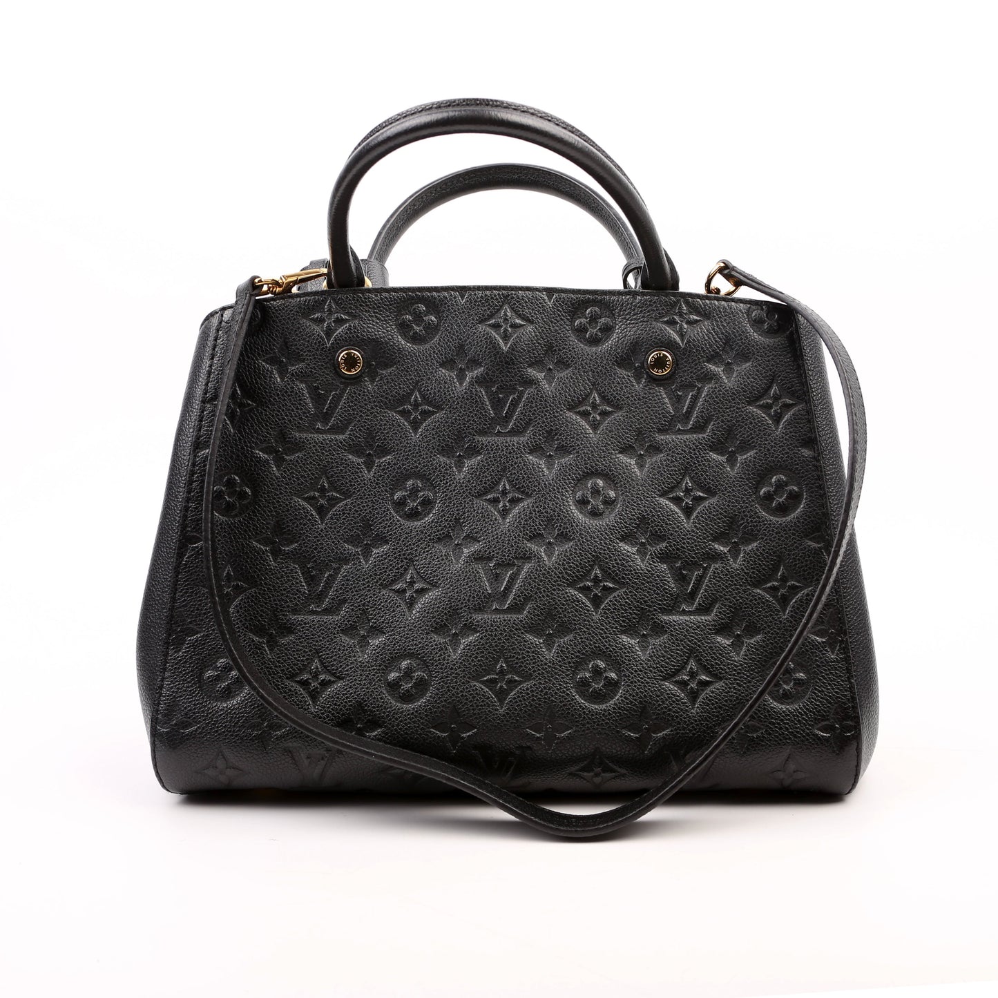 Louis Vuitton Montaigne MM Empreinte Black Handbag Black 5