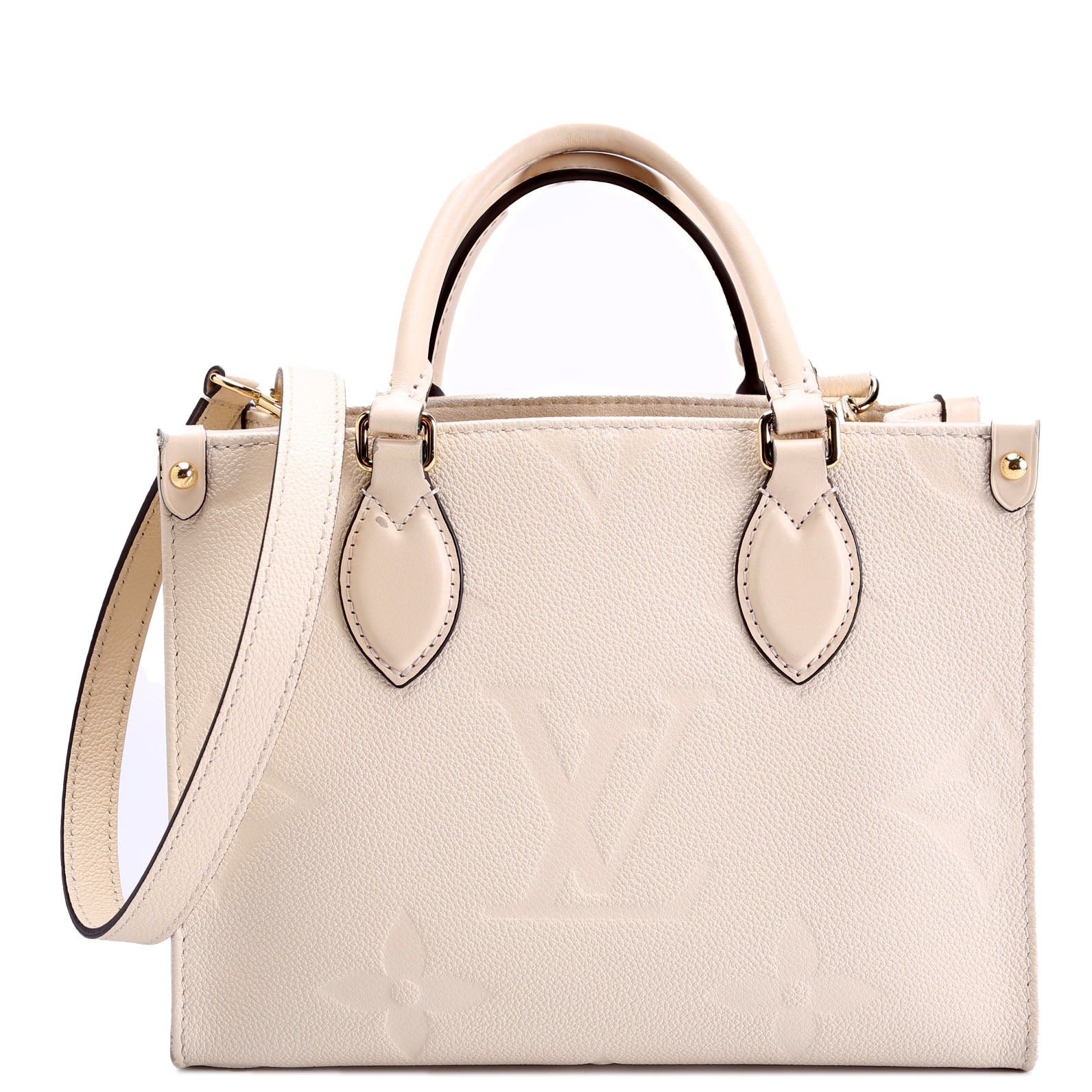 Louis Vuitton ONTHEGO PM Cream Empreinte Handbag