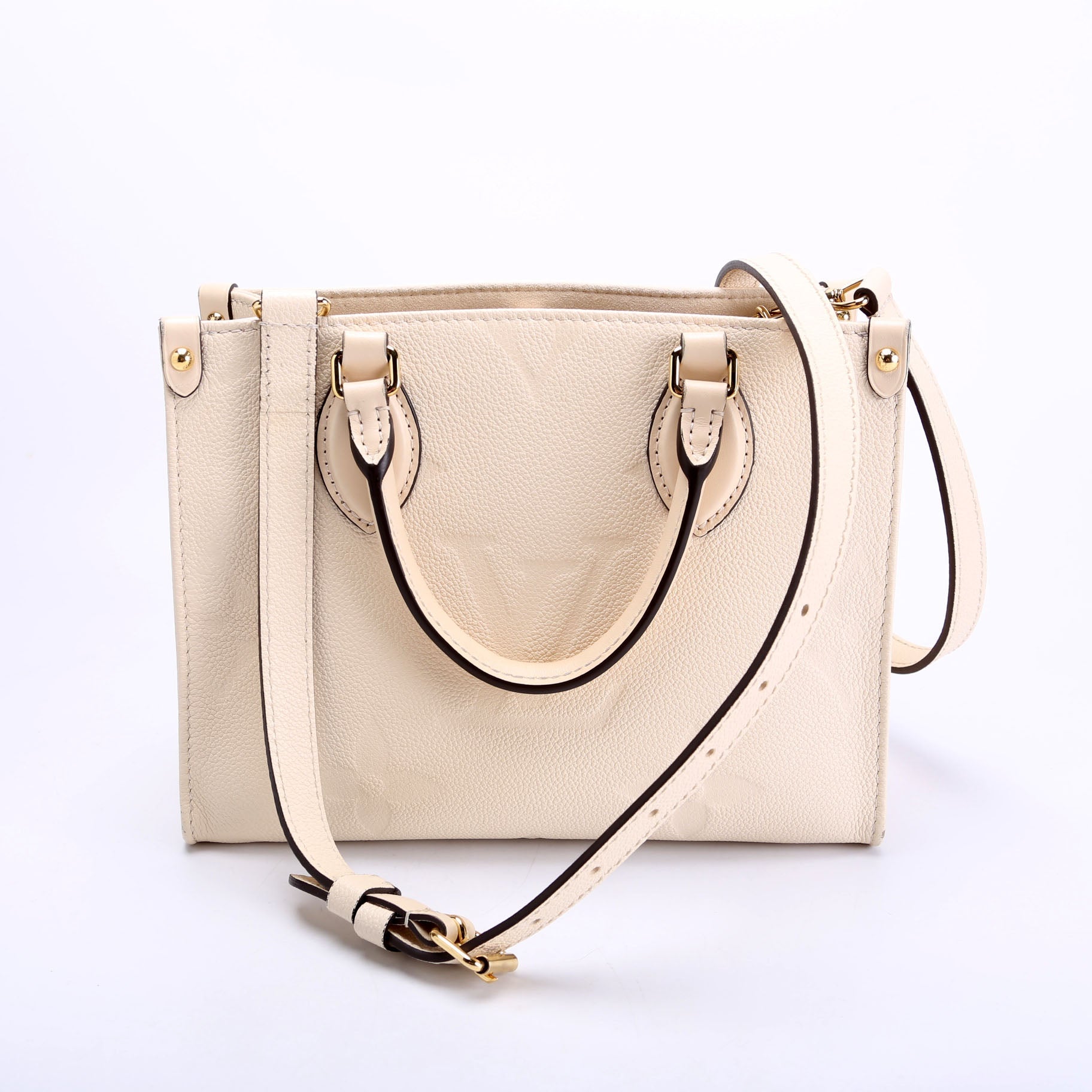 Louis Vuitton ONTHEGO PM Cream Empreinte Handbag
