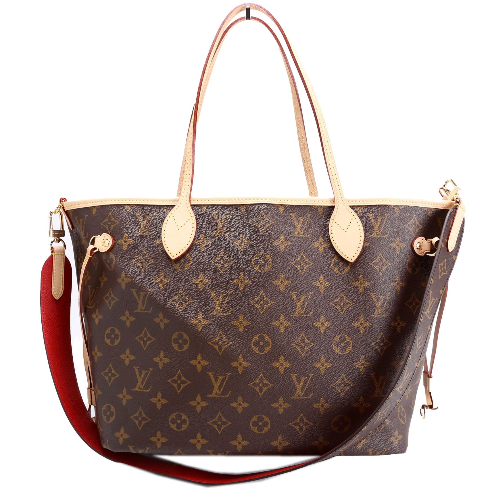 Louis Vuitton Neverfull MM Bandouliere Inside Out Monogram Tote Bag
