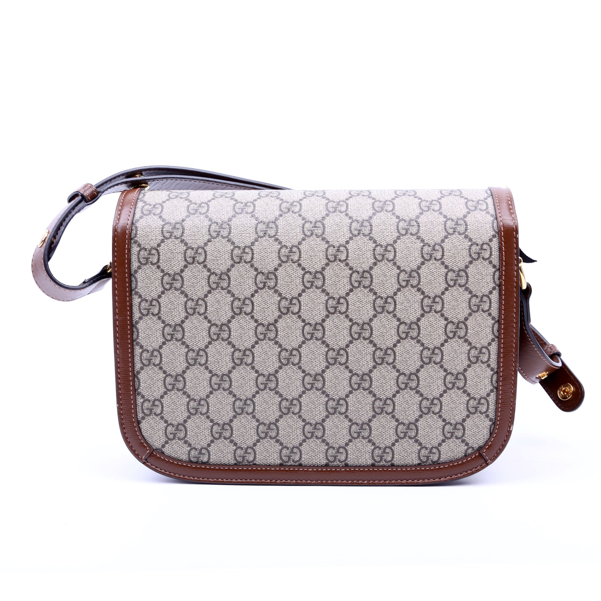 Gucci Horsebit Shoulder Bag Brown