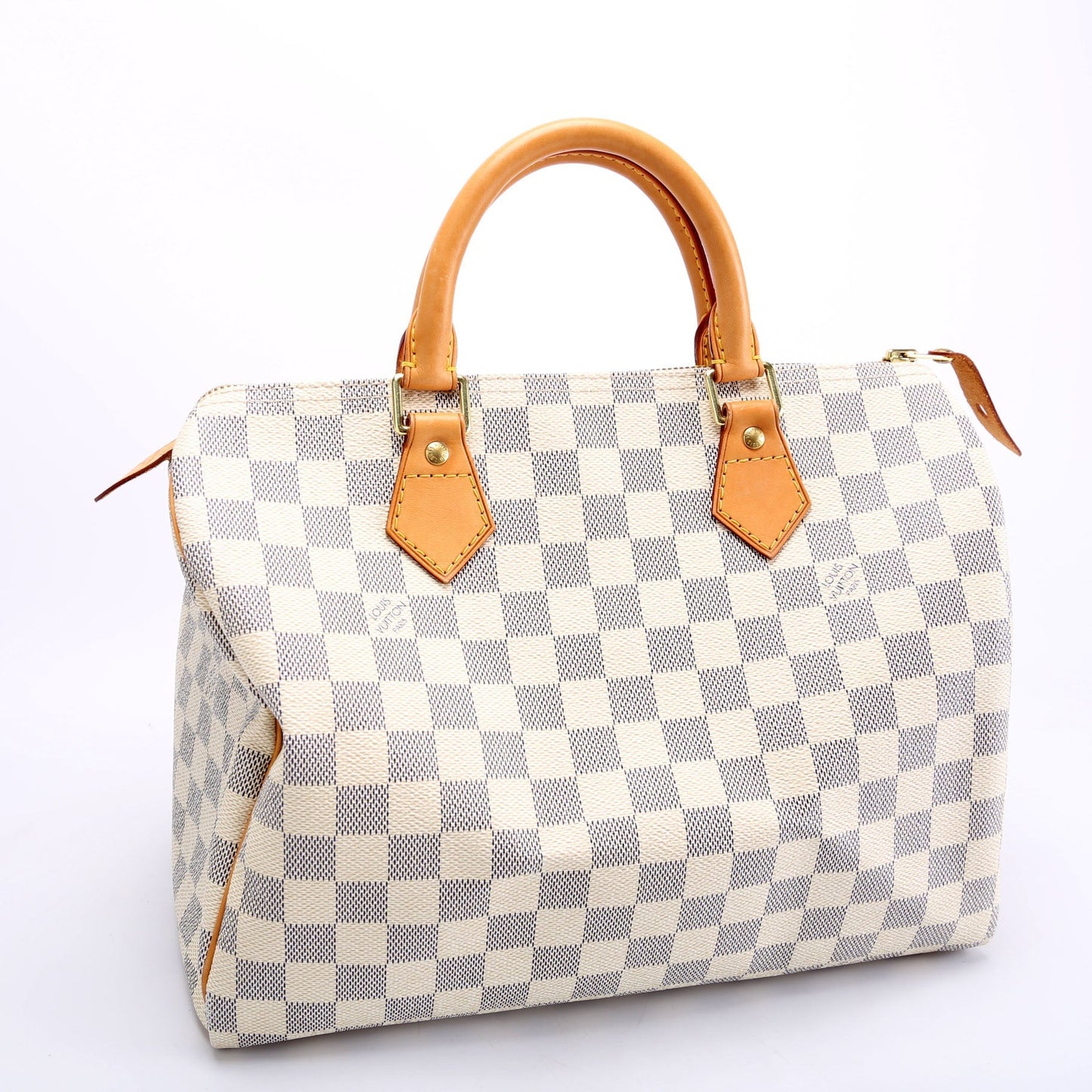 Louis Vuitton Speedy 30 Azur White Handbag