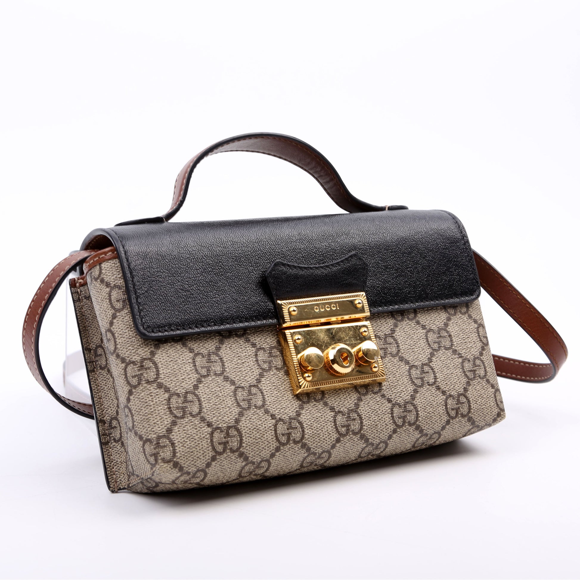 Gucci Padlock GG Supreme Mini Travel Bag
