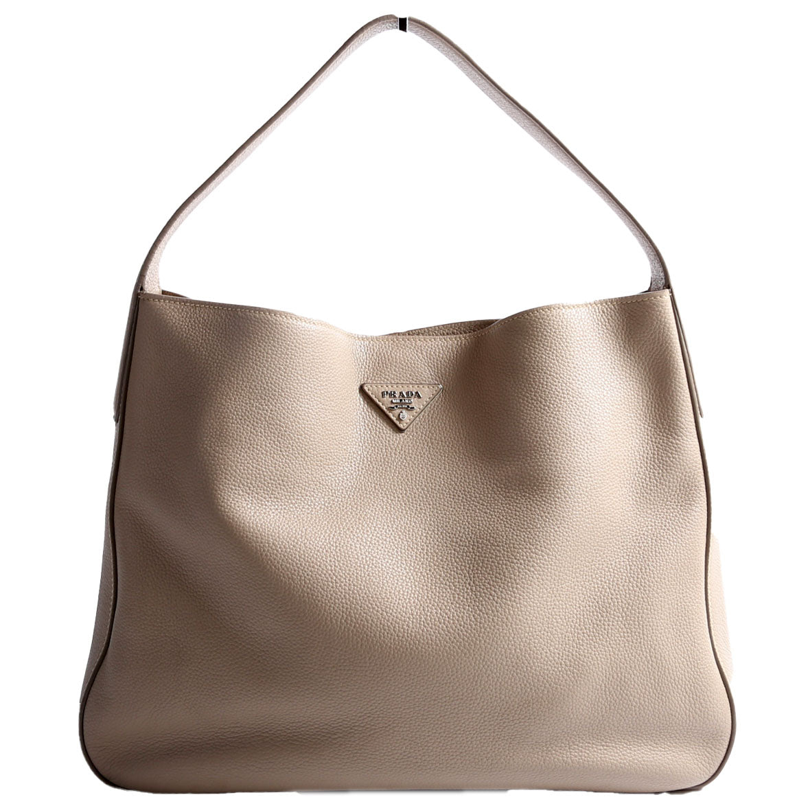 Prada Vitello Daino Hobo Bag Beige Travel Bag