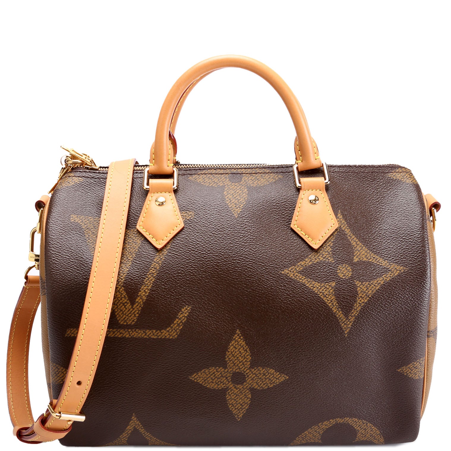 Louis Vuitton Speedy 30 Bandouliere Reversed Monogram Handbag