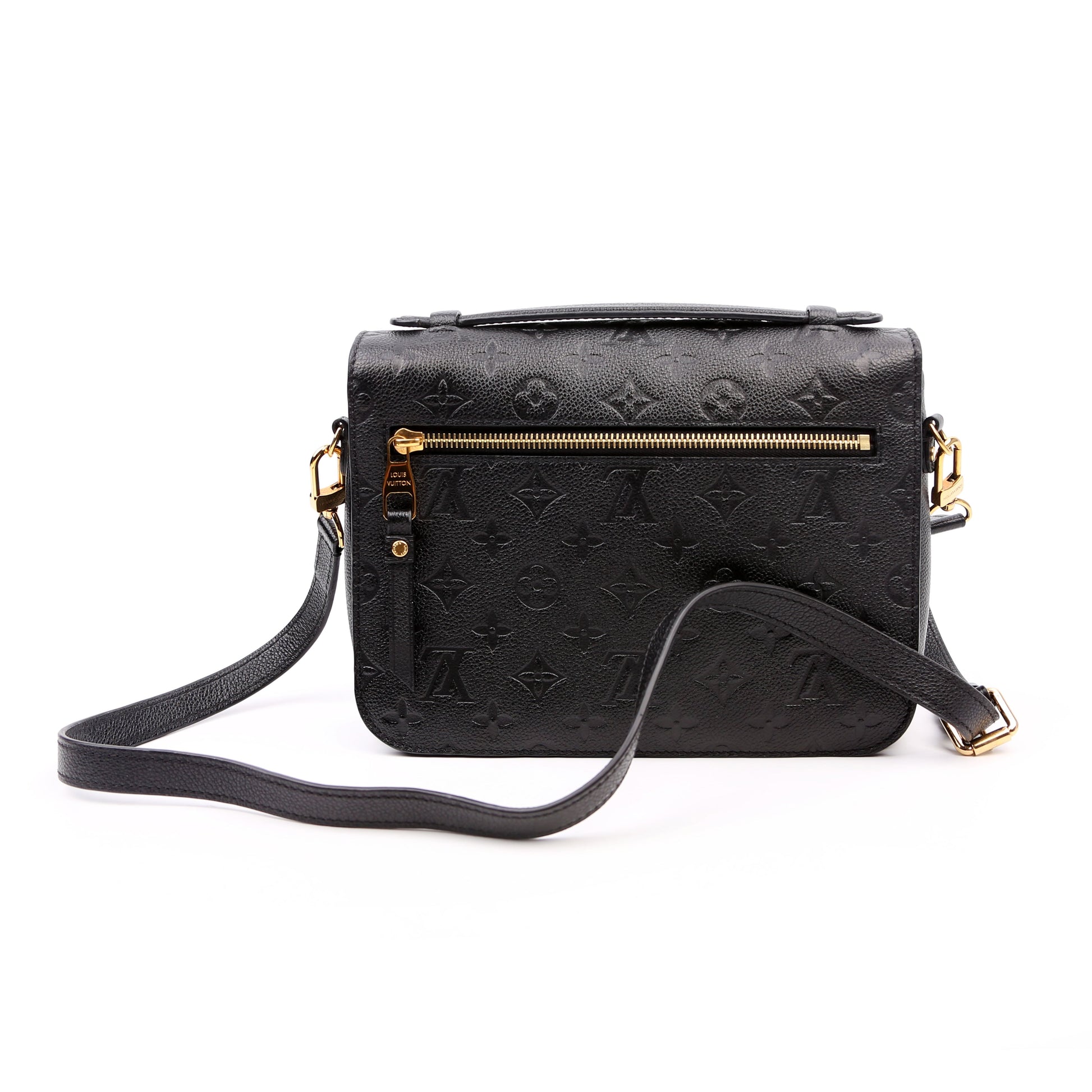 Louis Vuitton Pochette Metis Empreinte Black Clutch Bag Black 10