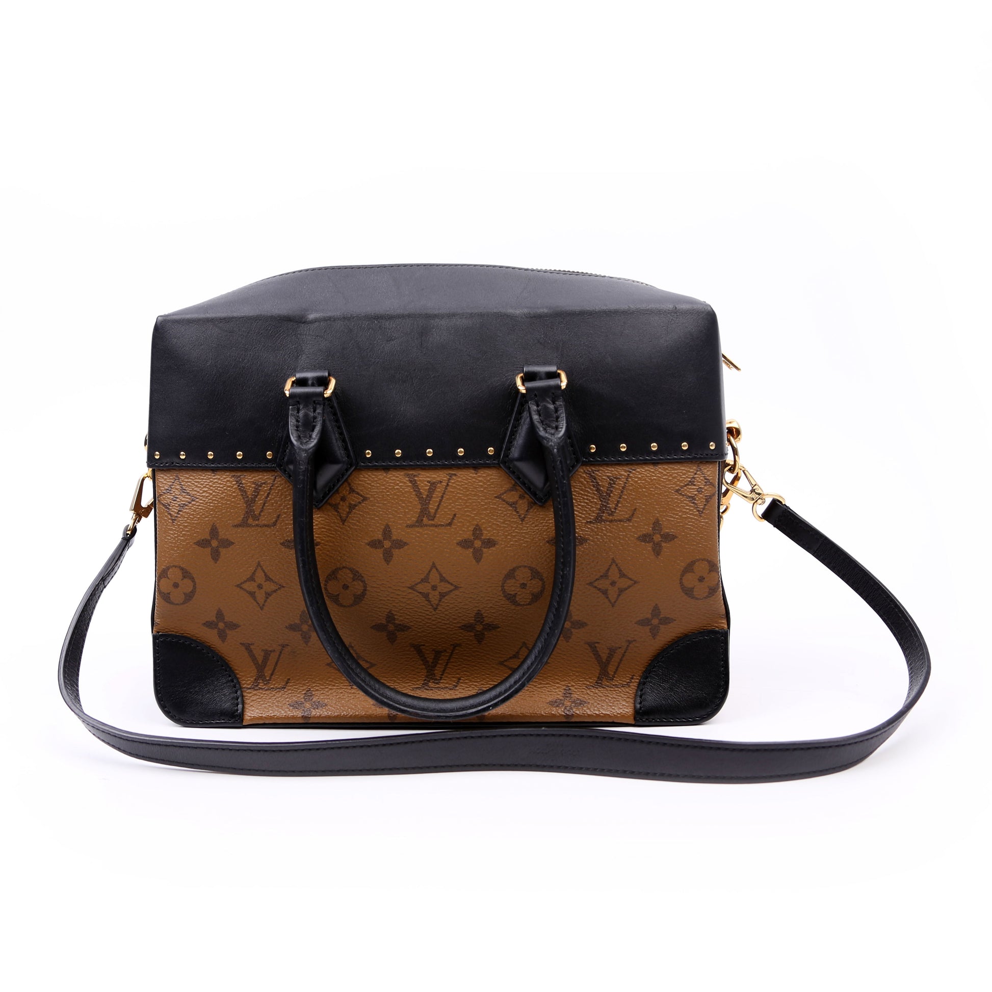 Louis Vuitton City Malle Reversed Monogram Black Handbag