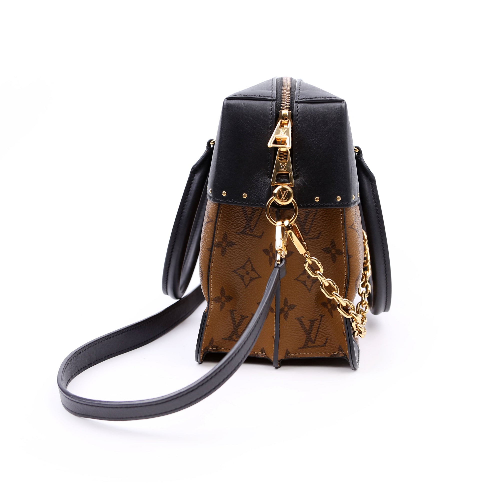 Louis Vuitton City Malle Reversed Monogram Black Handbag