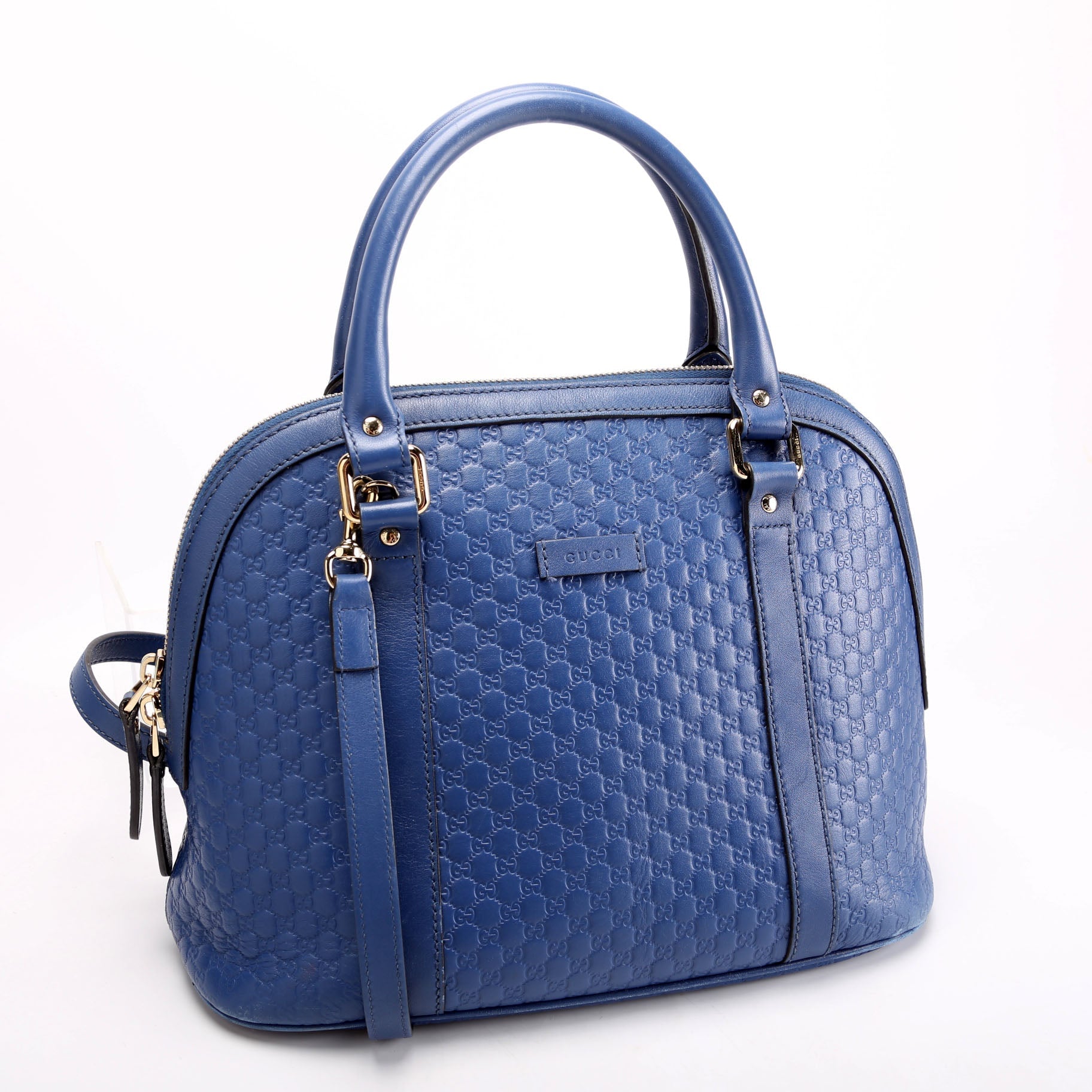 Gucci Dome Blue Medium Travel Bag