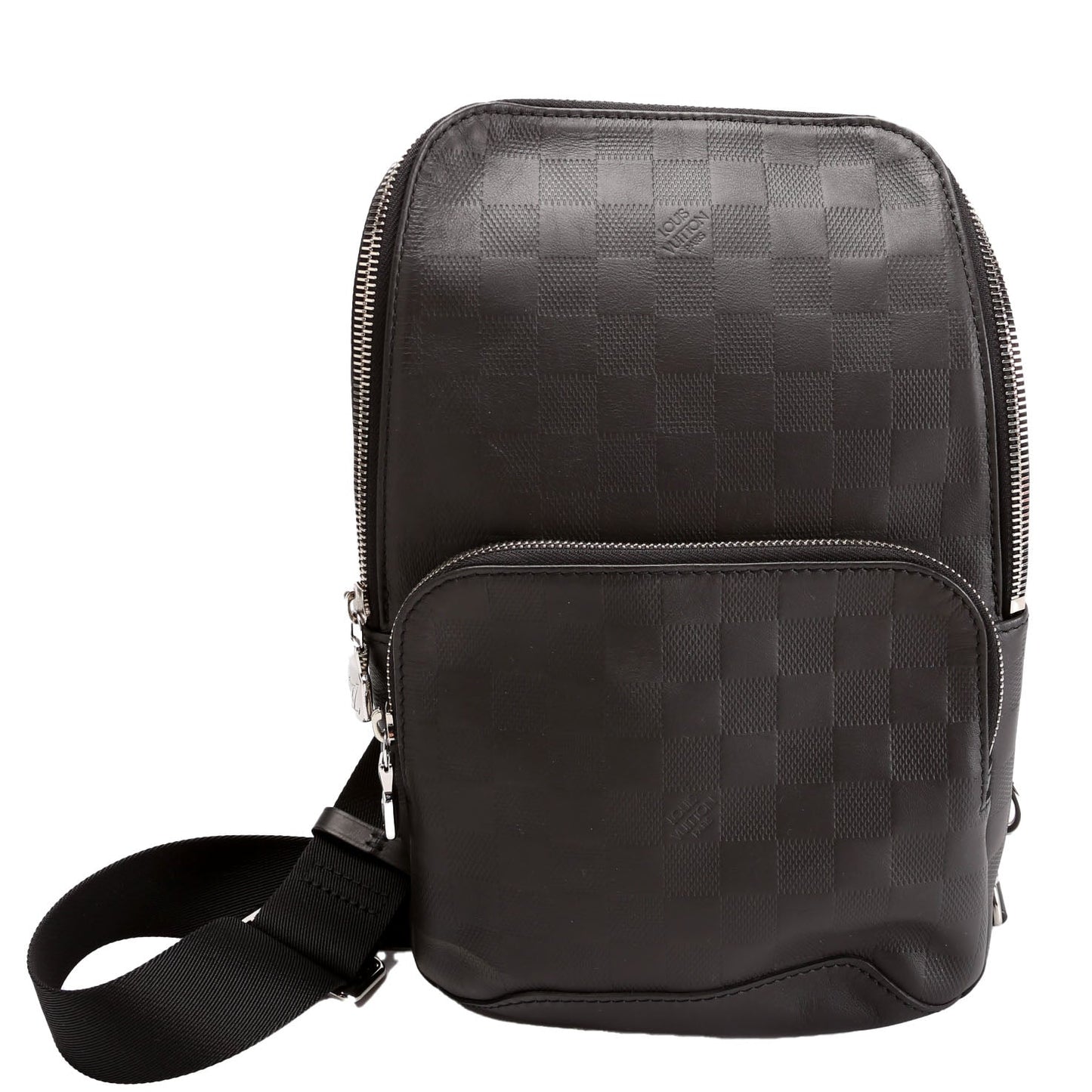 Louis Vuitton Avenue Sling Infini Leather Black Crossbody Bag Black 2