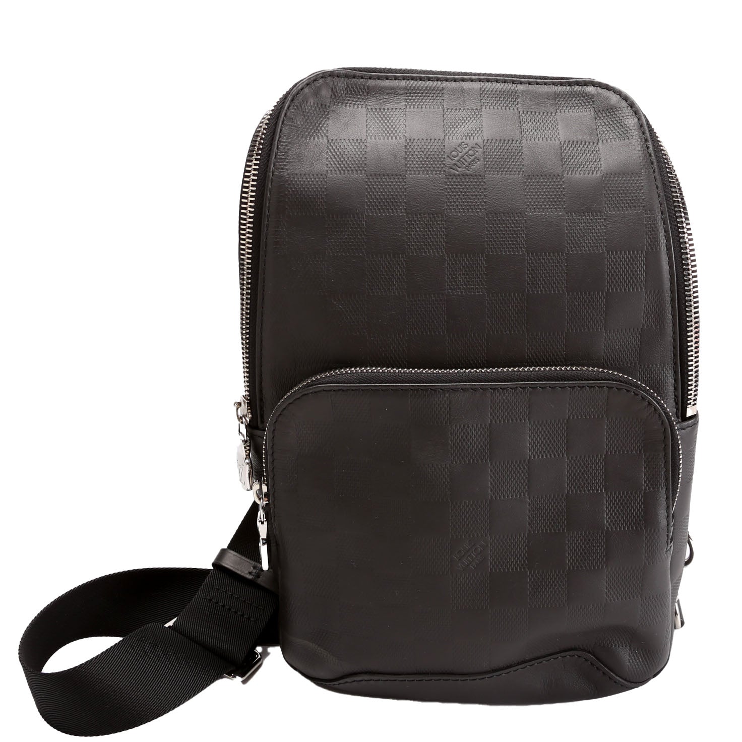 Louis Vuitton Avenue Sling Infini Leather Black Crossbody Bag Black 2
