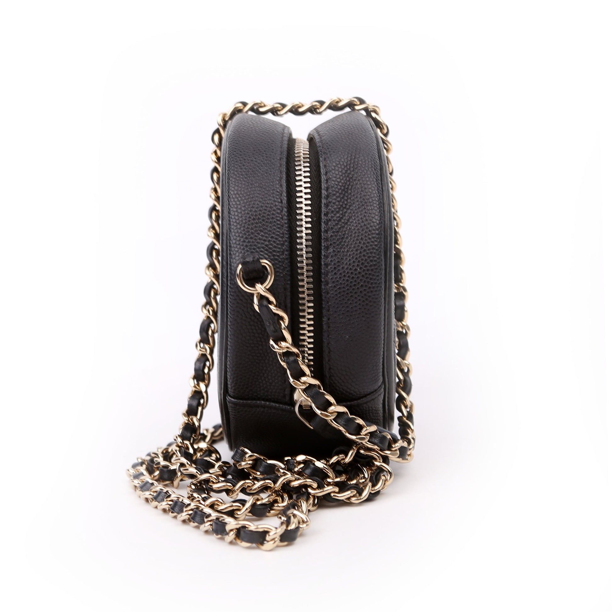 Chanel Filigree Round 29M Black Crossbody Bag