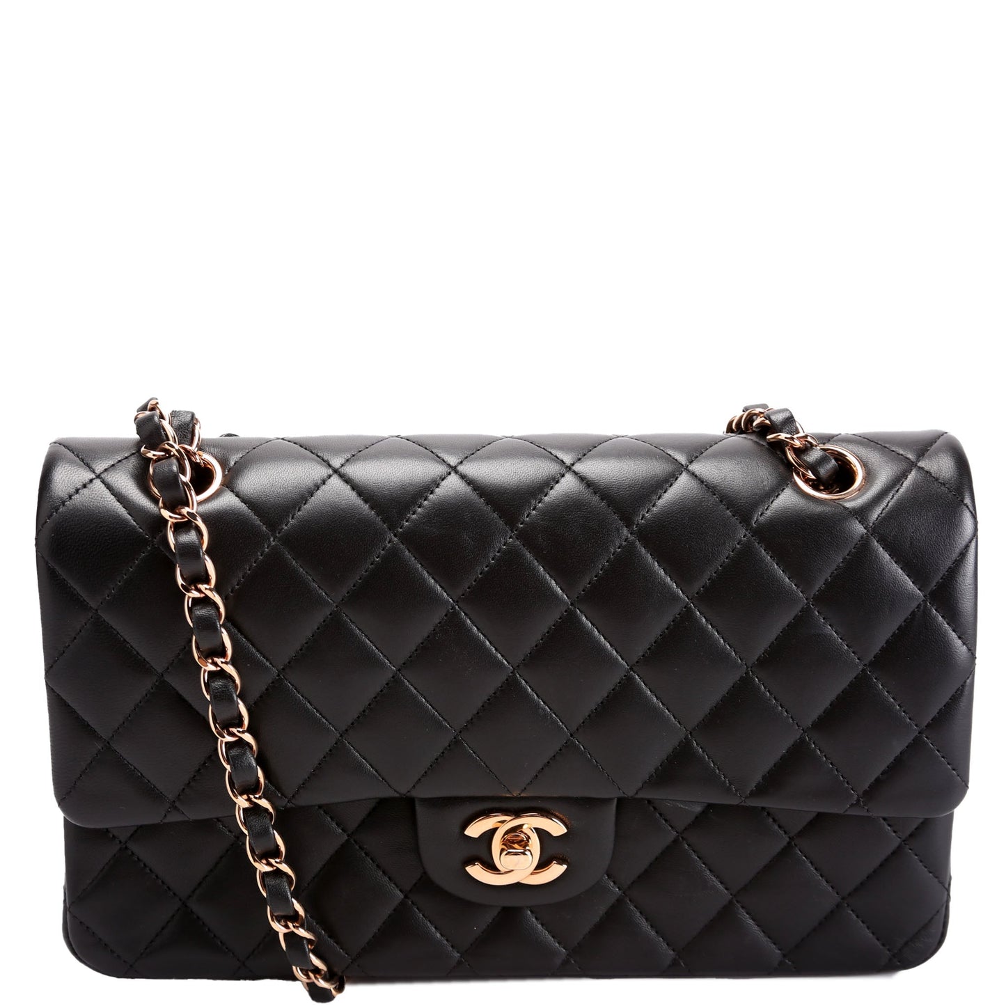 Chanel Classic Flap Lambskin RFID Black Handbag