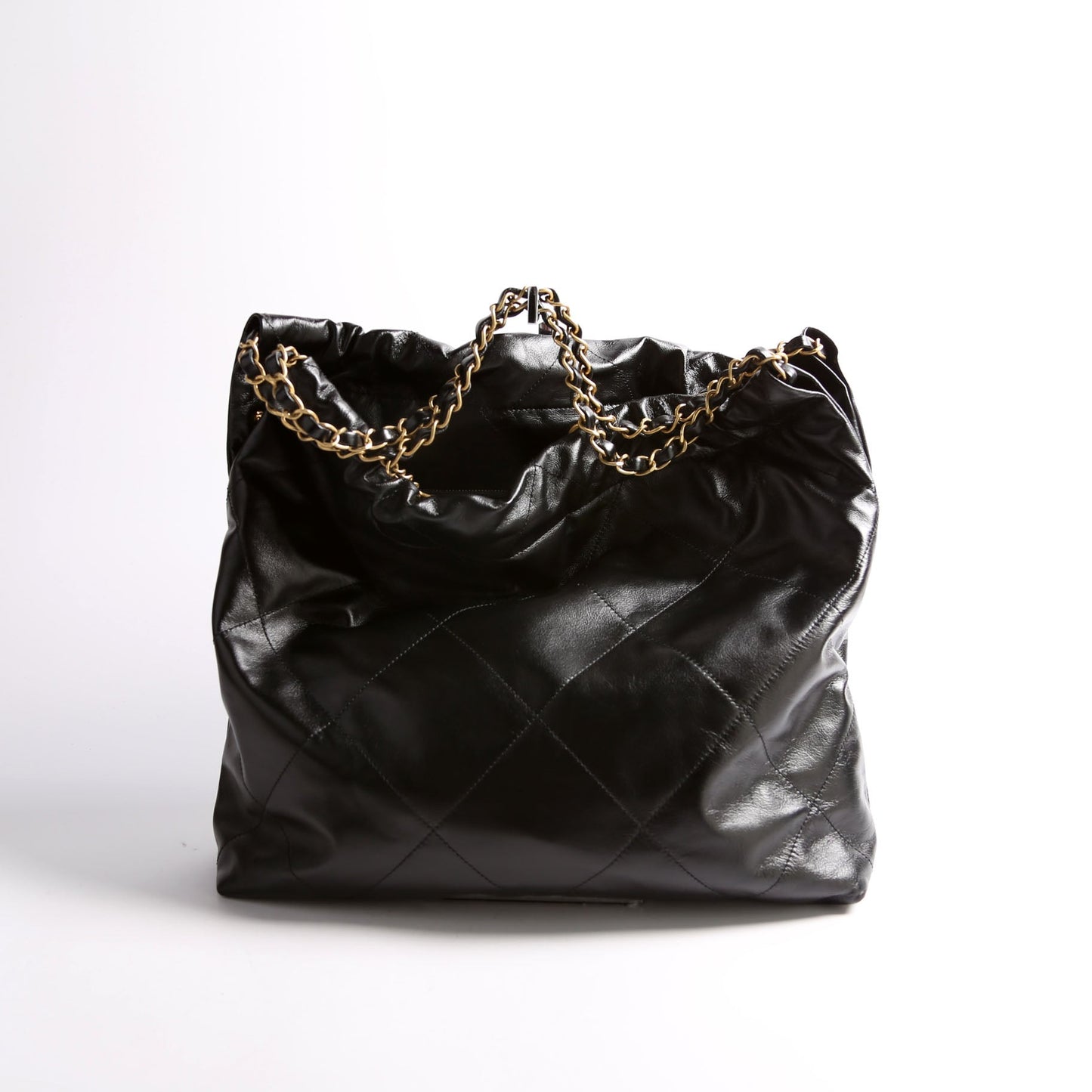 Chanel 22 Quilted Hobo RFID Black Gold Shoulder Bag