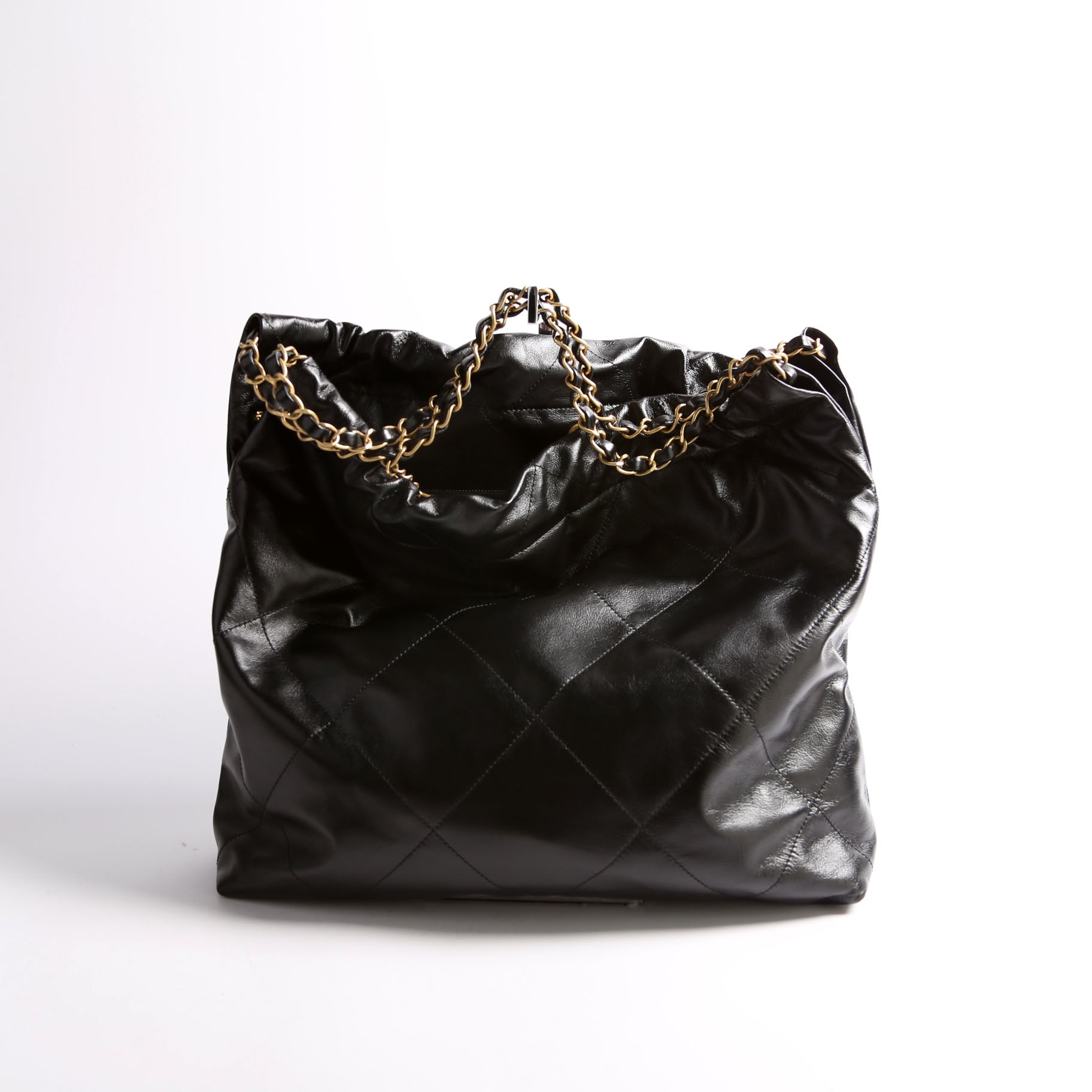 Chanel 22 Quilted Hobo RFID Black Gold Shoulder Bag