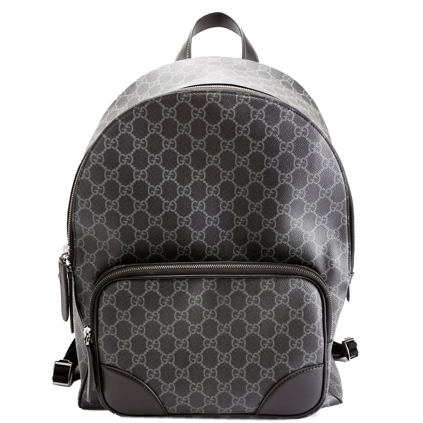 Gucci GG Supreme Emblem Backpack Black Medium