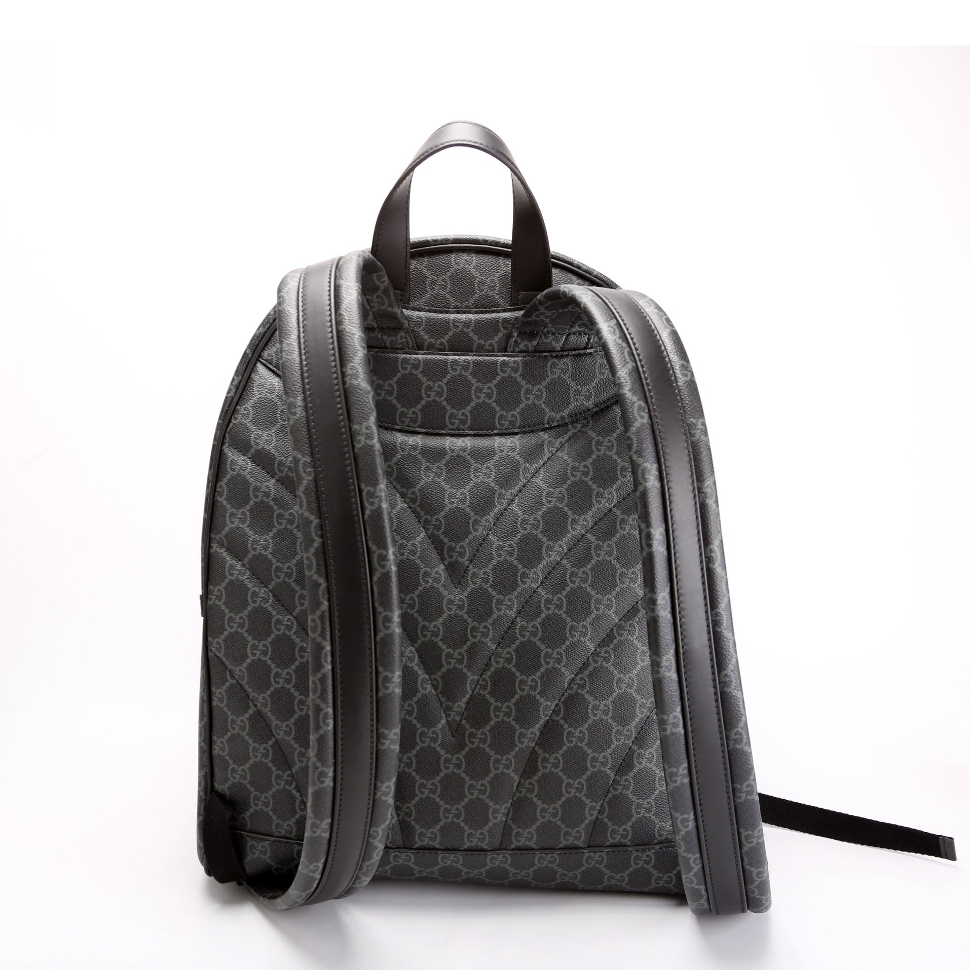 Gucci GG Supreme Emblem Backpack Black Medium