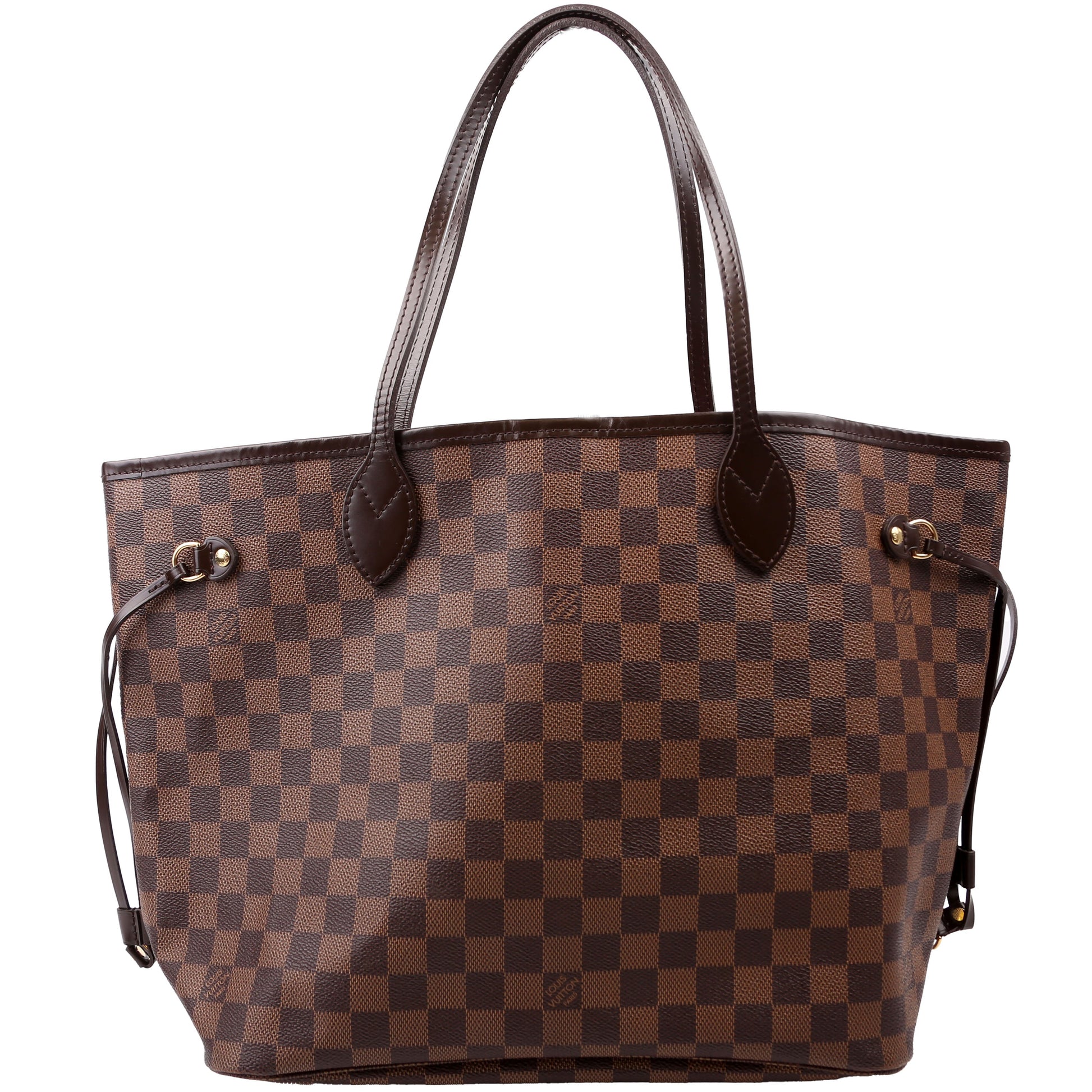 Louis Vuitton Neverfull MM Ebene Damier Red Tote Bag Red 6