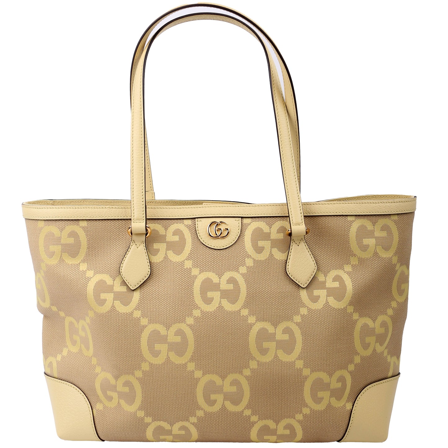 Gucci Jumbo GG Ophidia Yellow Tote Bag