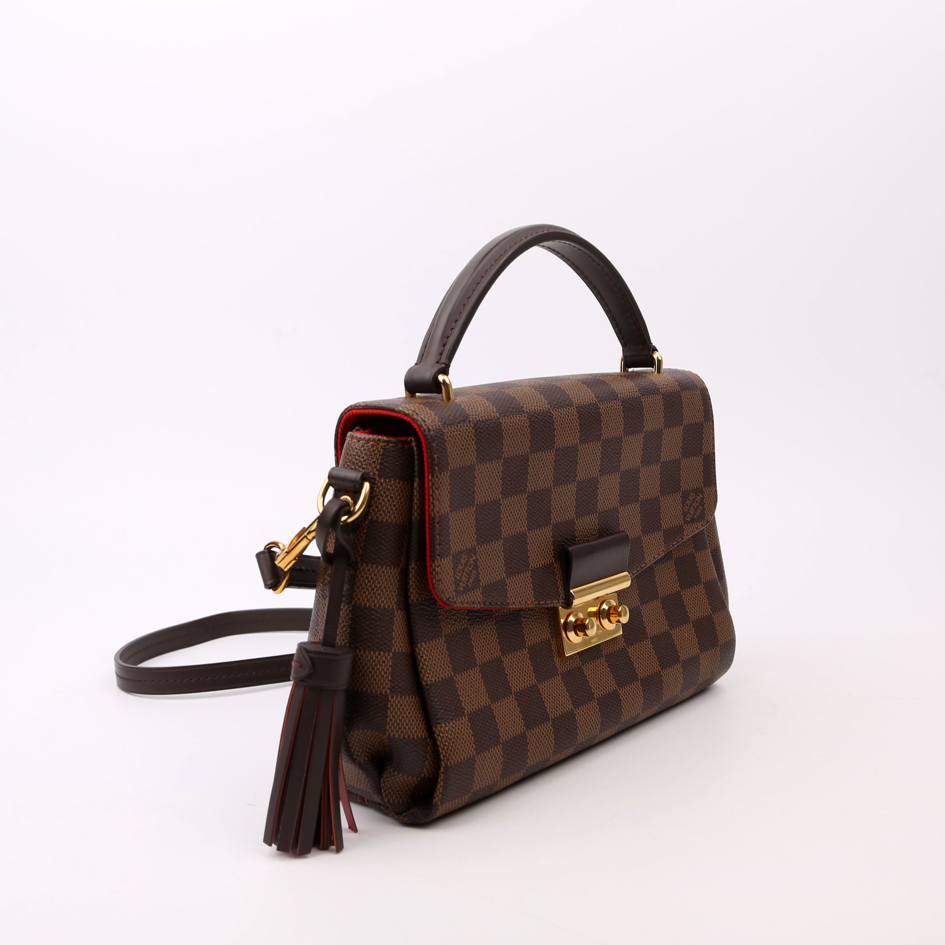 Louis Vuitton Croisette Ebene Damier Handbag Ebene 19