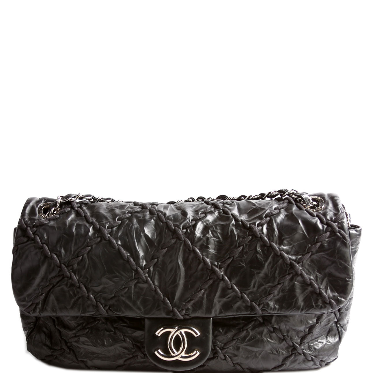 Chanel Jumbo Ultra Stitch Flap 15M Black Handbag