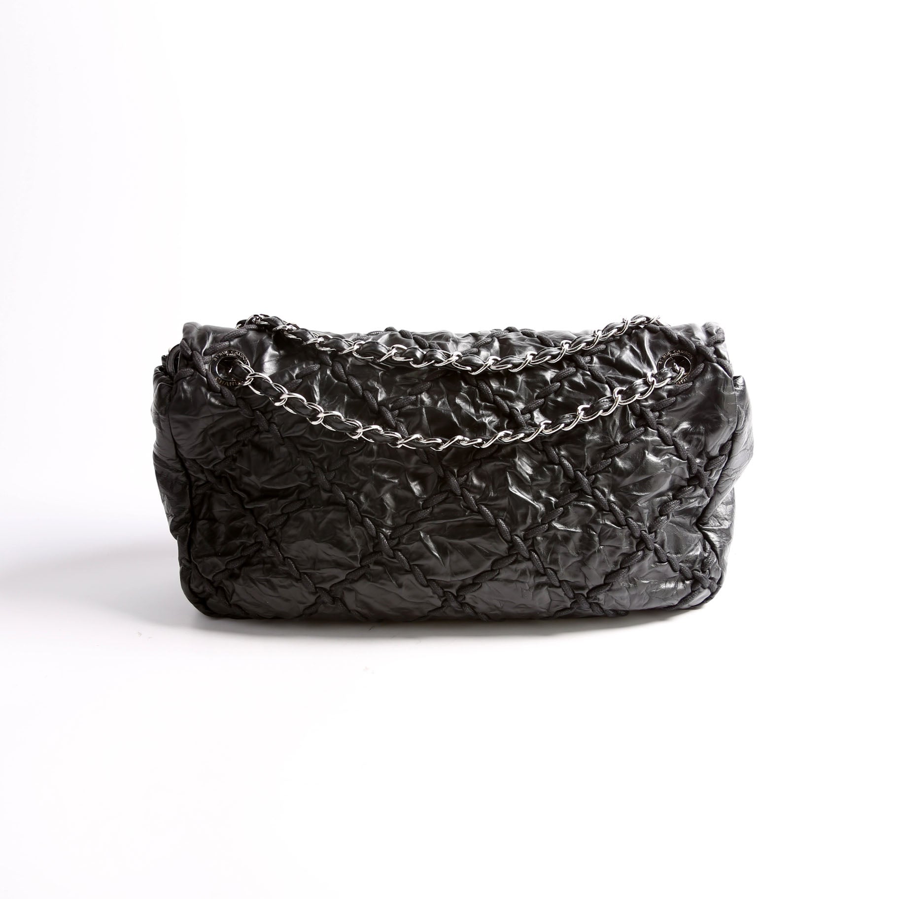 Chanel Jumbo Ultra Stitch Flap 15M Black Handbag