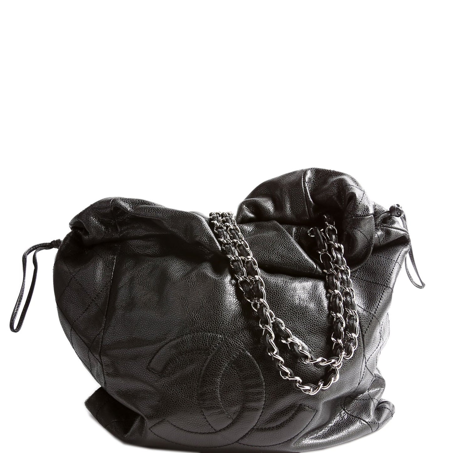 Chanel Caviar 31 Drawstring 13M Black Jewelry