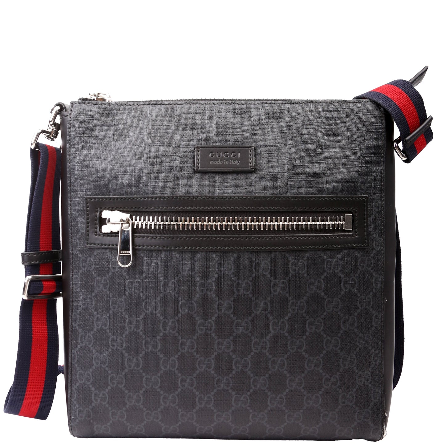 Gucci GG Supreme Messenger Black Travel Bag 4