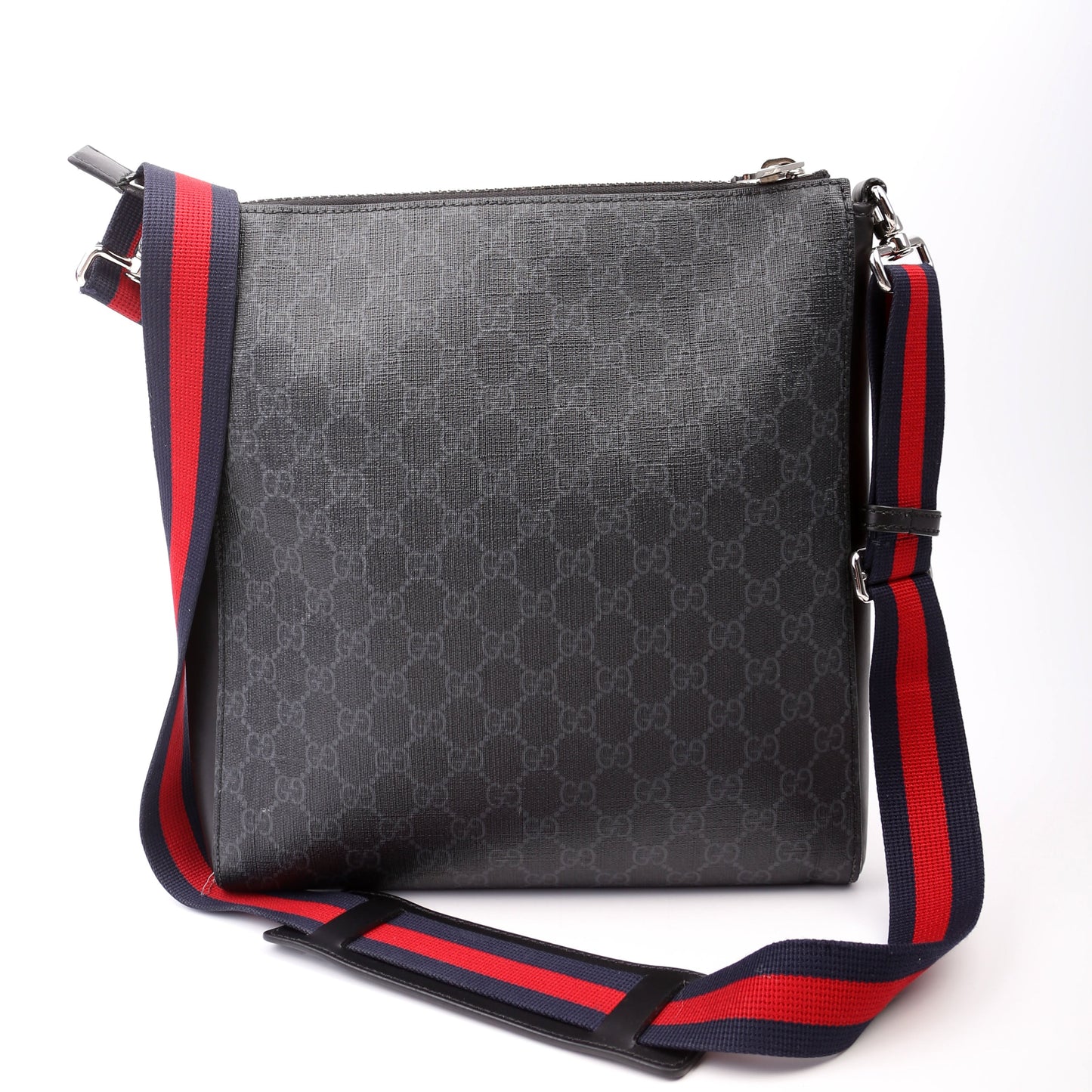 Gucci GG Supreme Messenger Black Travel Bag 4