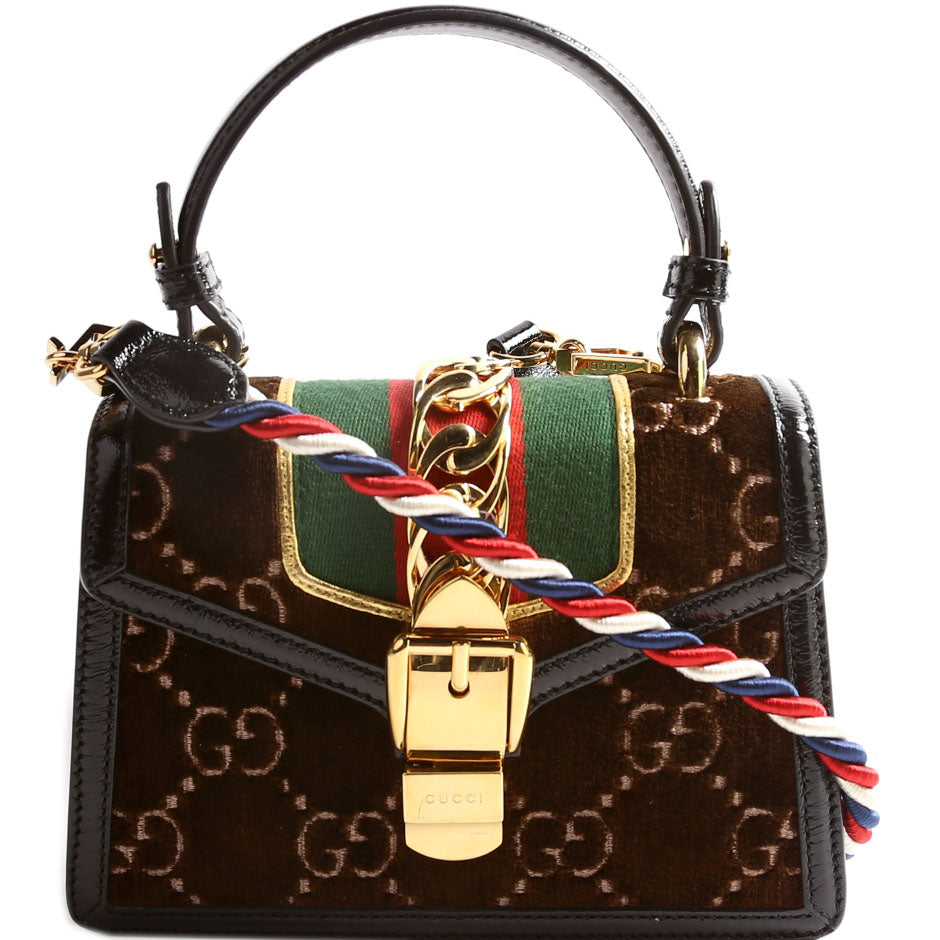 Gucci Velvet Sylvie Mini Travel Bag