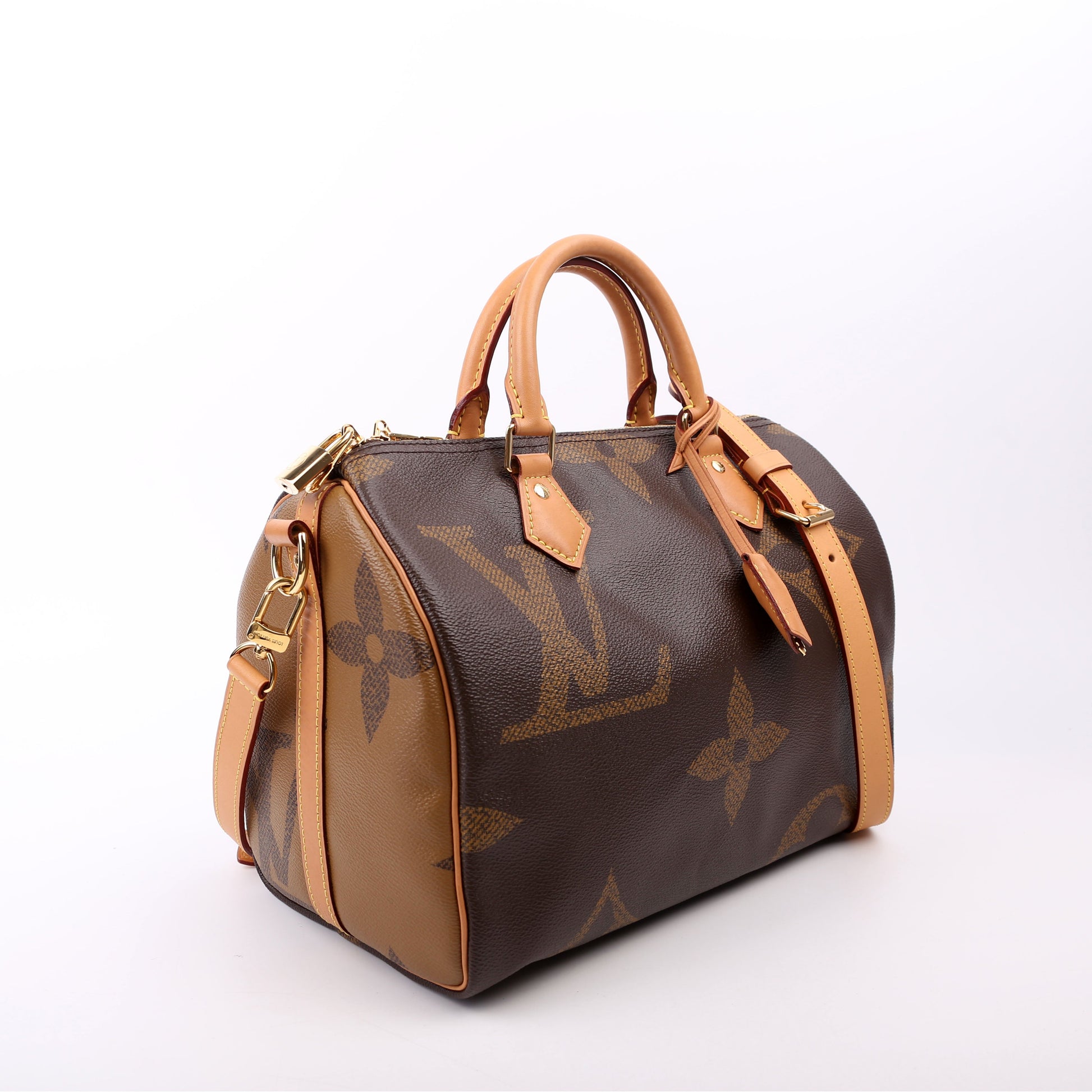 Louis Vuitton Speedy 30 Bandouliere Giant Reversed Monogram Handbag
