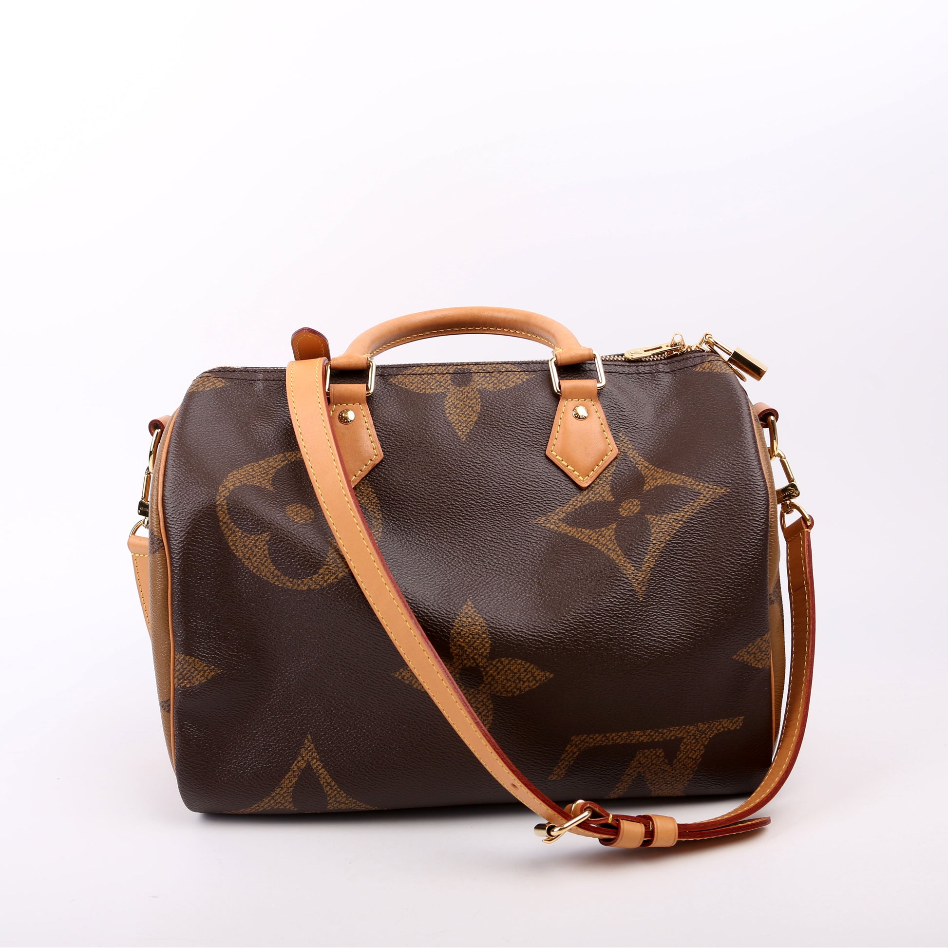 Louis Vuitton Speedy 30 Bandouliere Giant Reversed Monogram Handbag