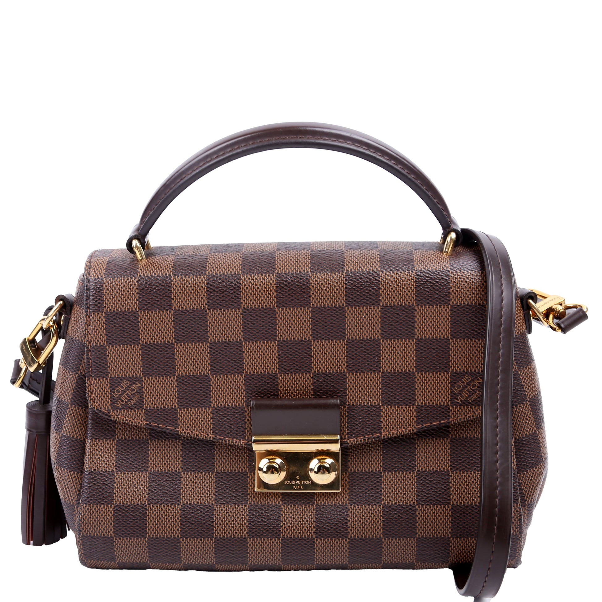 Louis Vuitton Croisette Ebene Damier Handbag Ebene 20