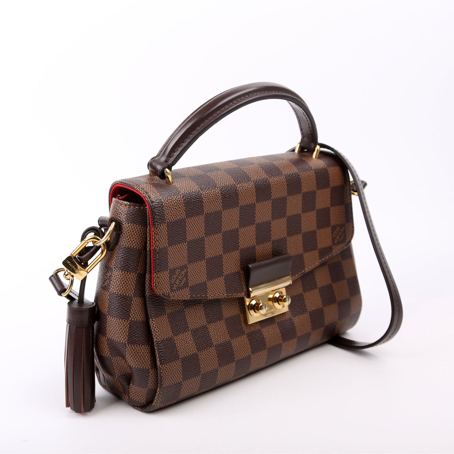 Louis Vuitton Croisette Ebene Damier Handbag Ebene 20