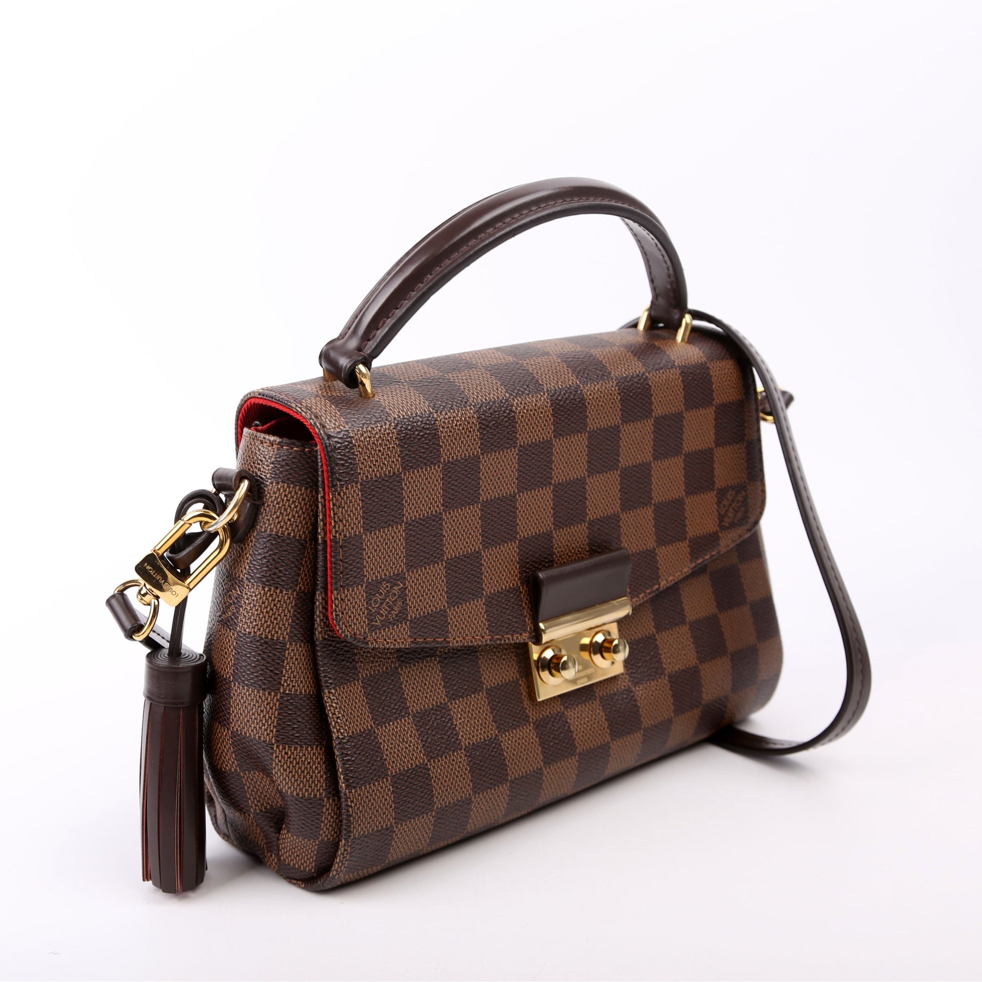 Louis Vuitton Croisette Ebene Damier Handbag Ebene 20