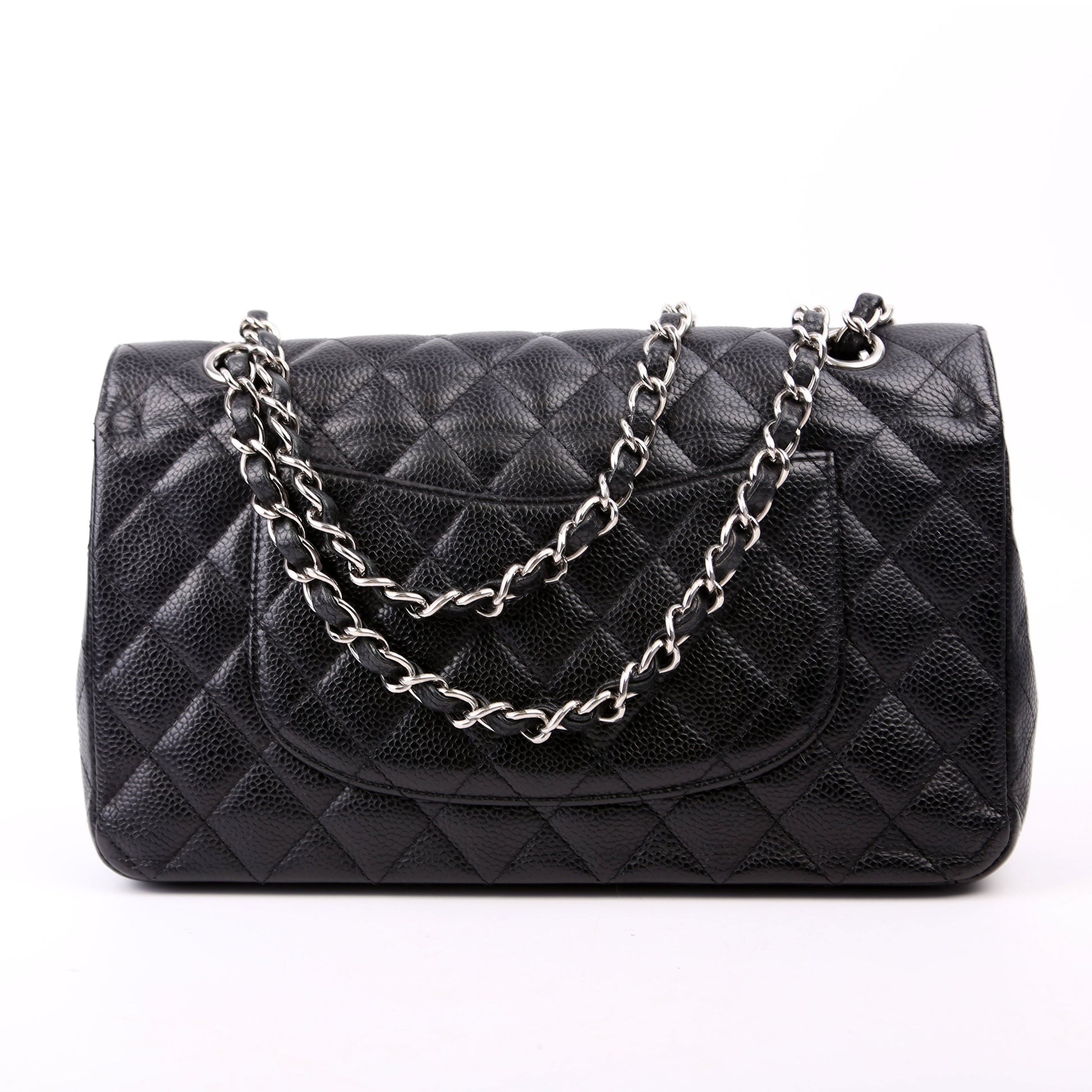 Chanel Classic Flap Caviar Black Handbag Caviar Black