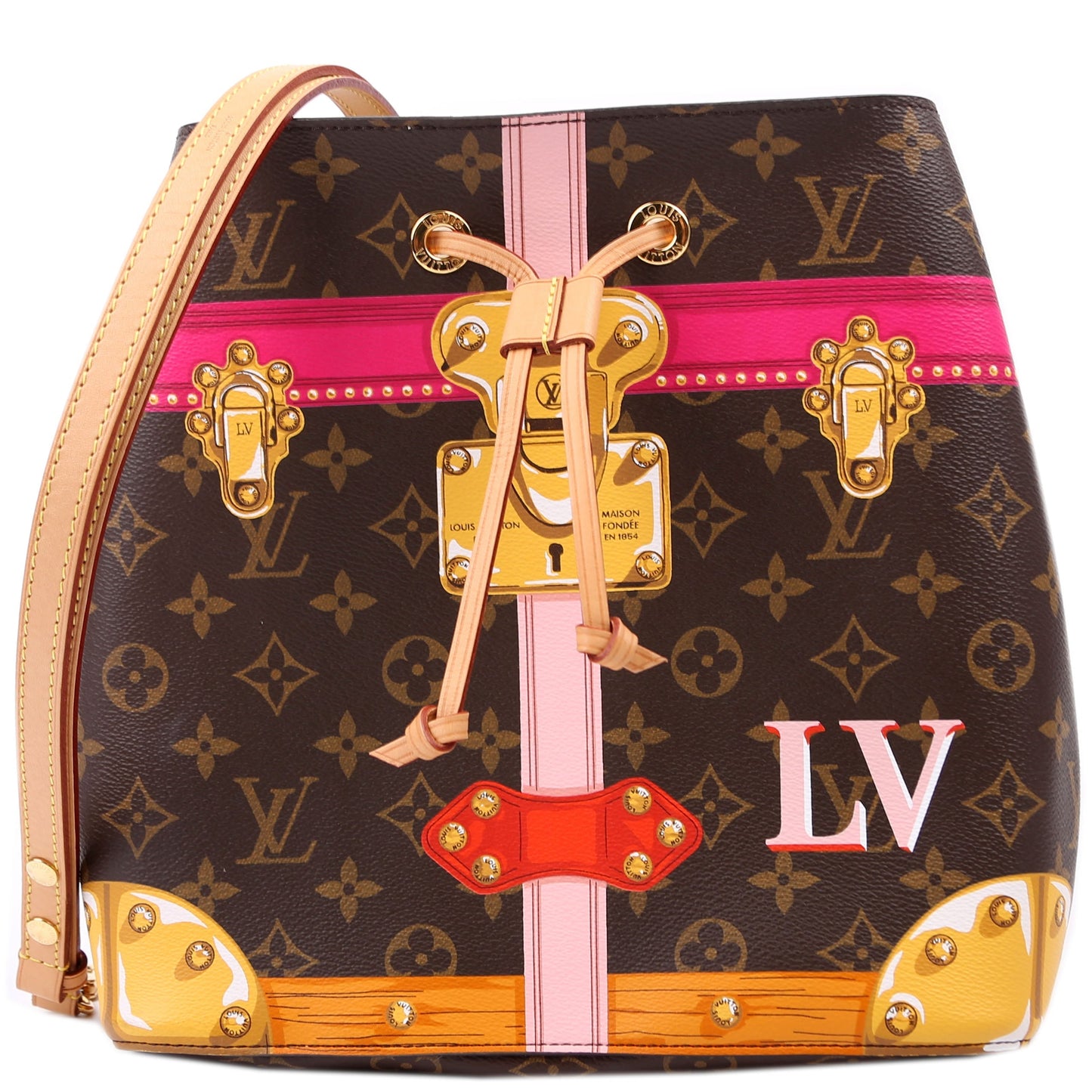 Louis Vuitton Neonoe Summer Trunks Monogram Handbag
