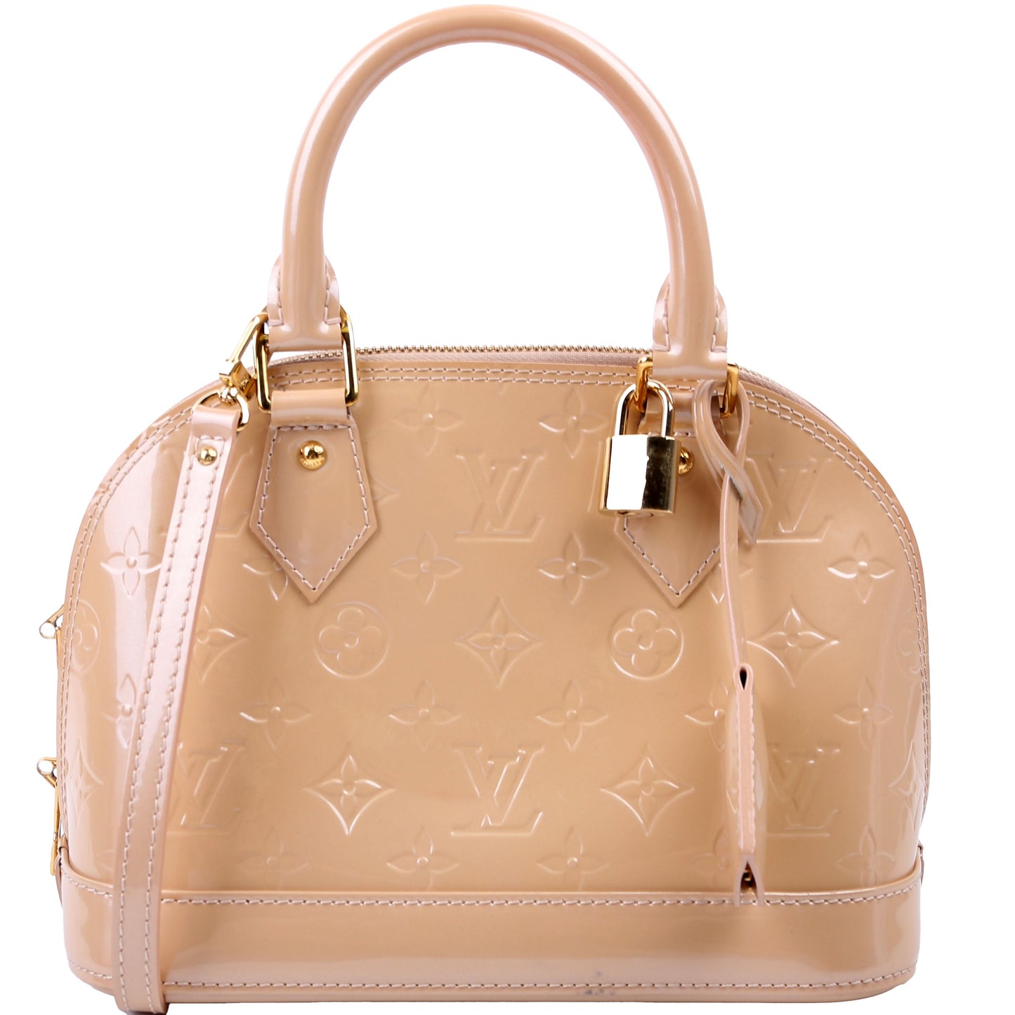 Louis Vuitton Alma BB Nude Vernis Handbag