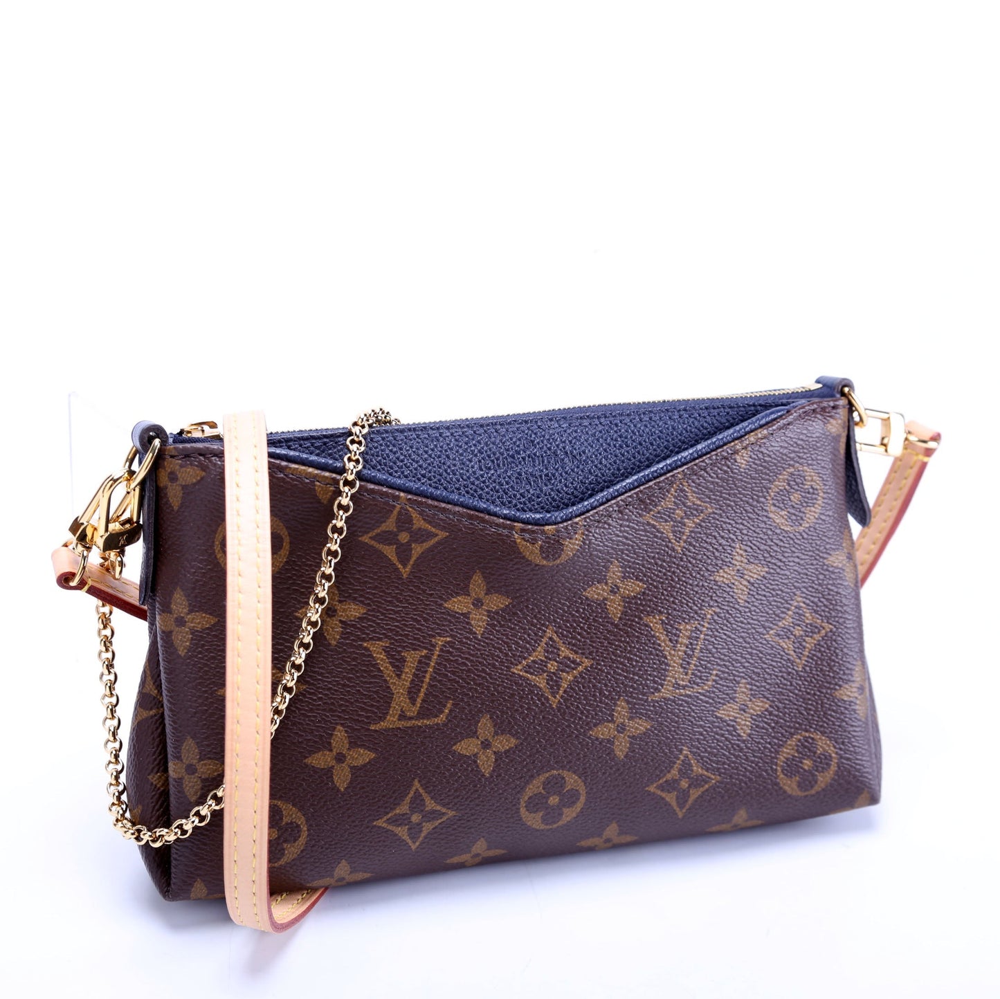 Louis Vuitton Pallas Navy Monogram Clutch Bag Navy 2