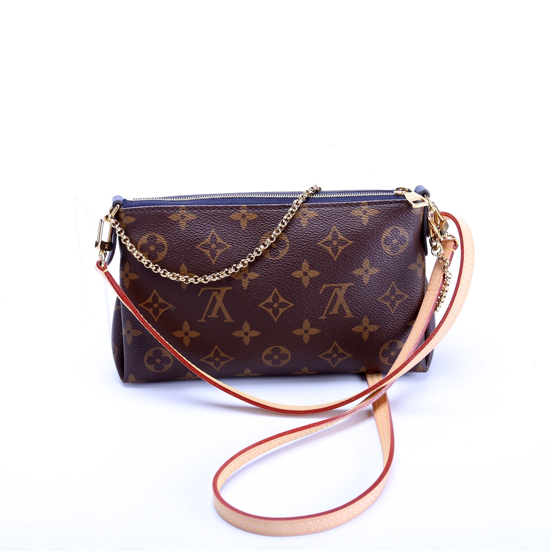 Louis Vuitton Pallas Navy Monogram Clutch Bag Navy 2
