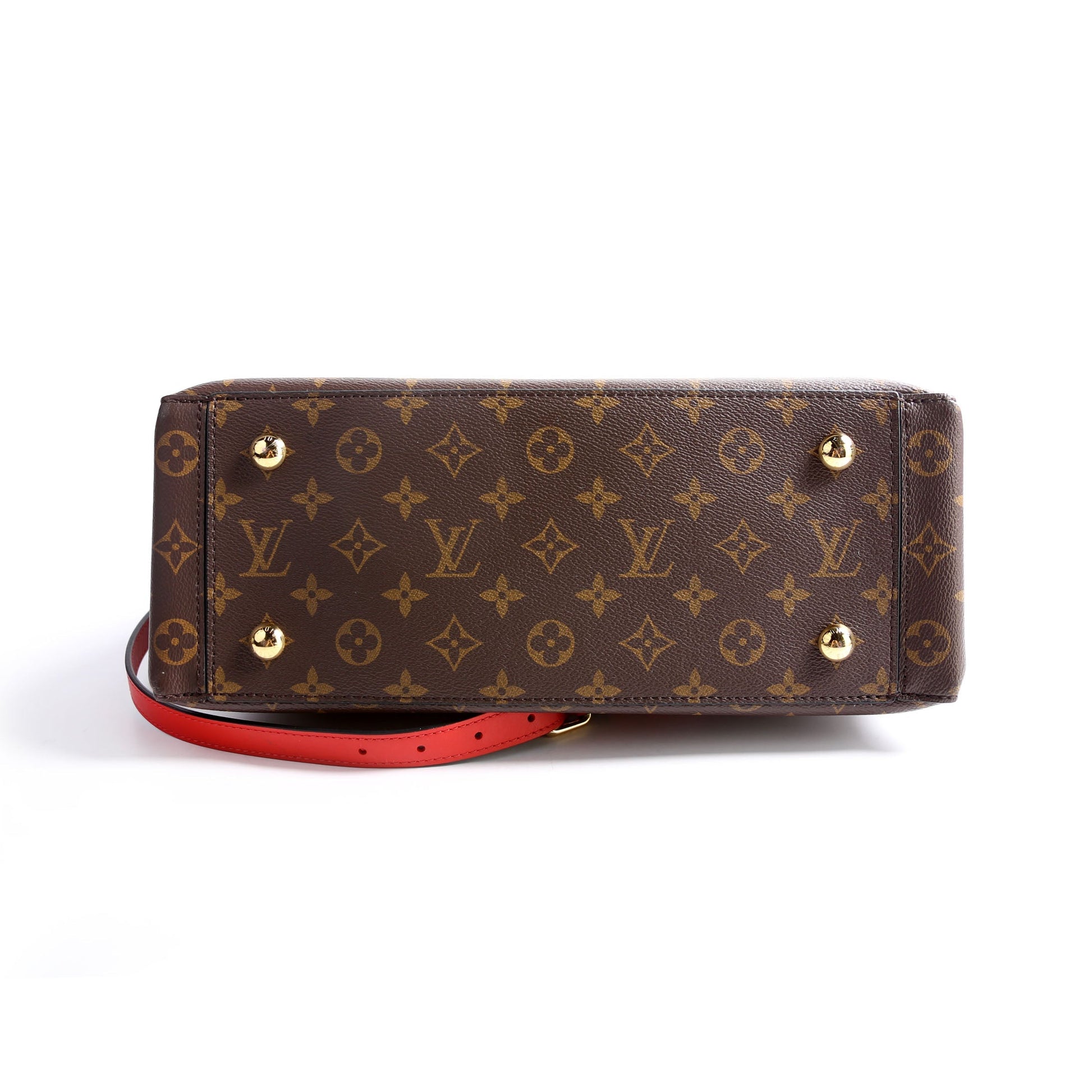 Louis Vuitton Flower Monogram Red Tote Bag