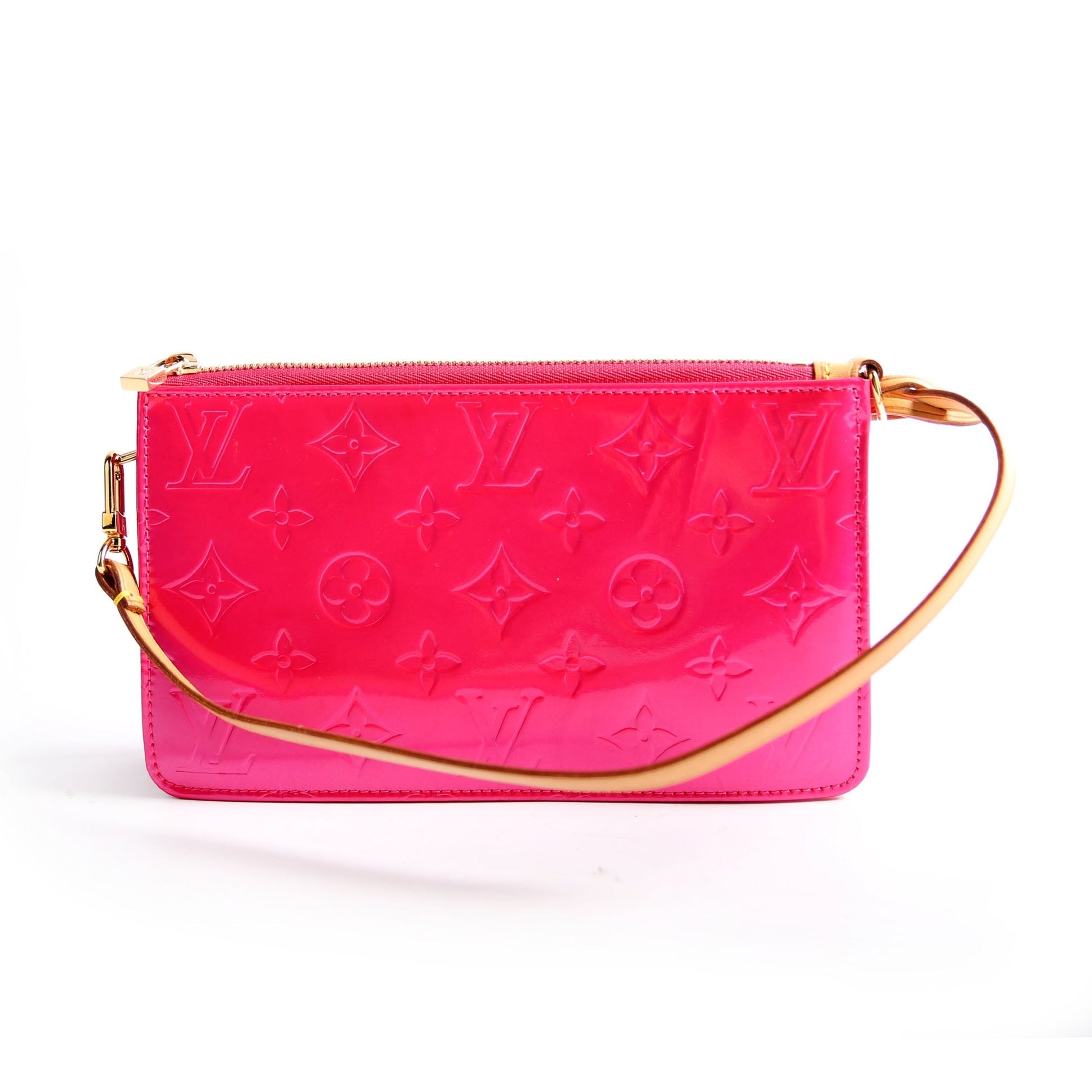 Louis Vuitton Pochette Lexington Vernis Pink Clutch Bag
