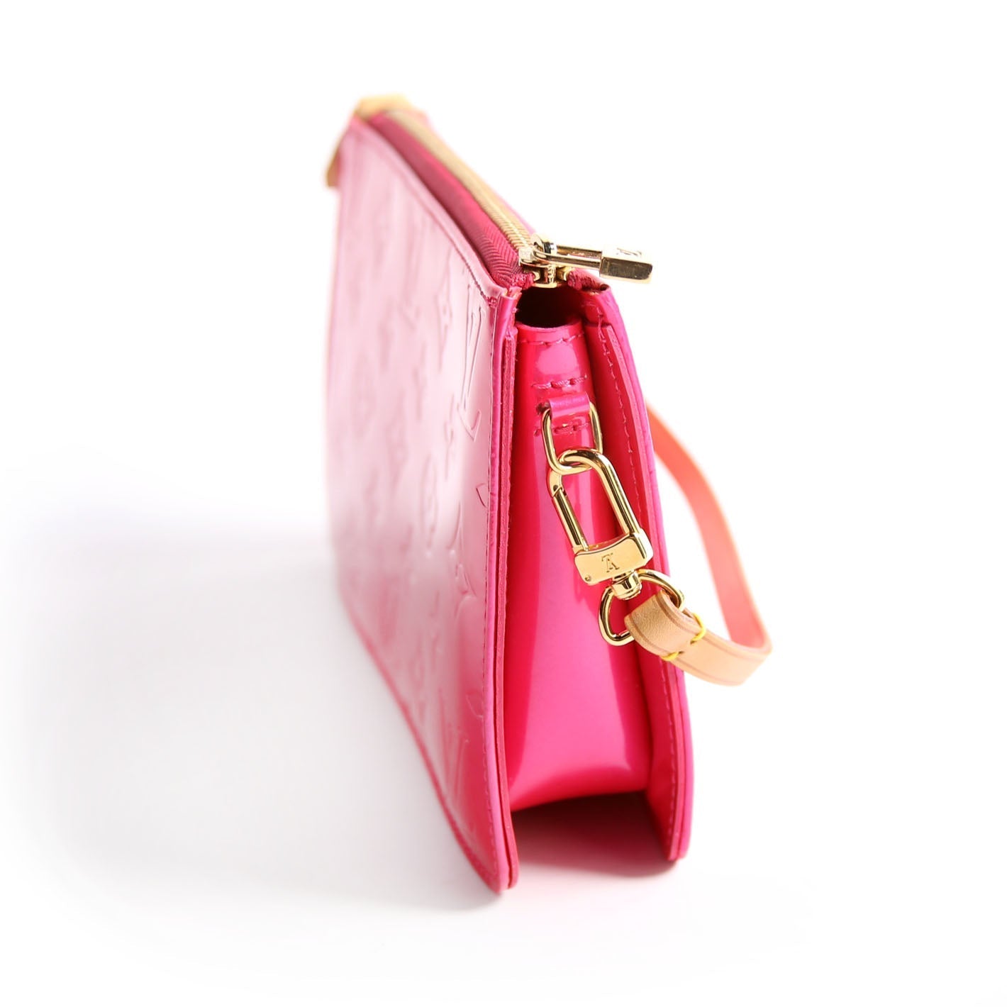 Louis Vuitton Pochette Lexington Vernis Pink Clutch Bag