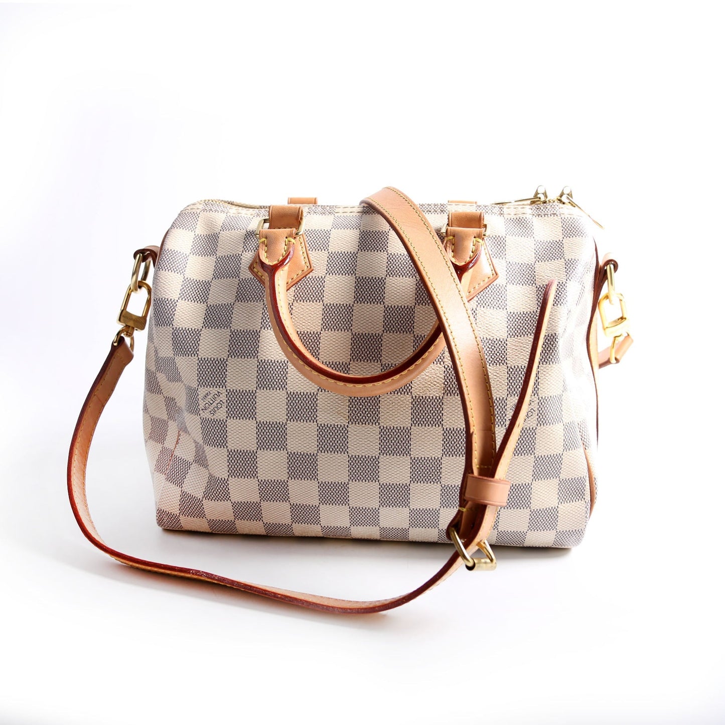 Louis Vuitton Speedy 25 Bandouliere Azur Damier Handbag Azur 5